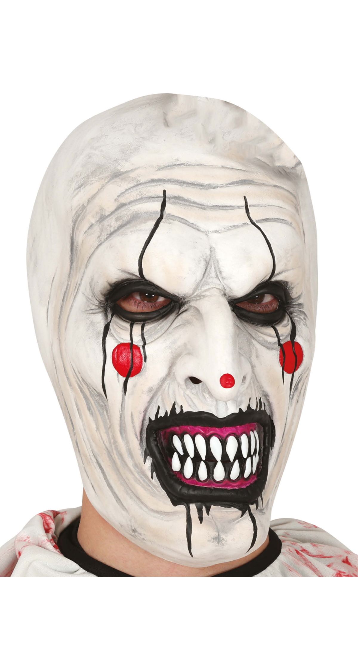 Horrifying Clown Latex Mask - Adult One Size