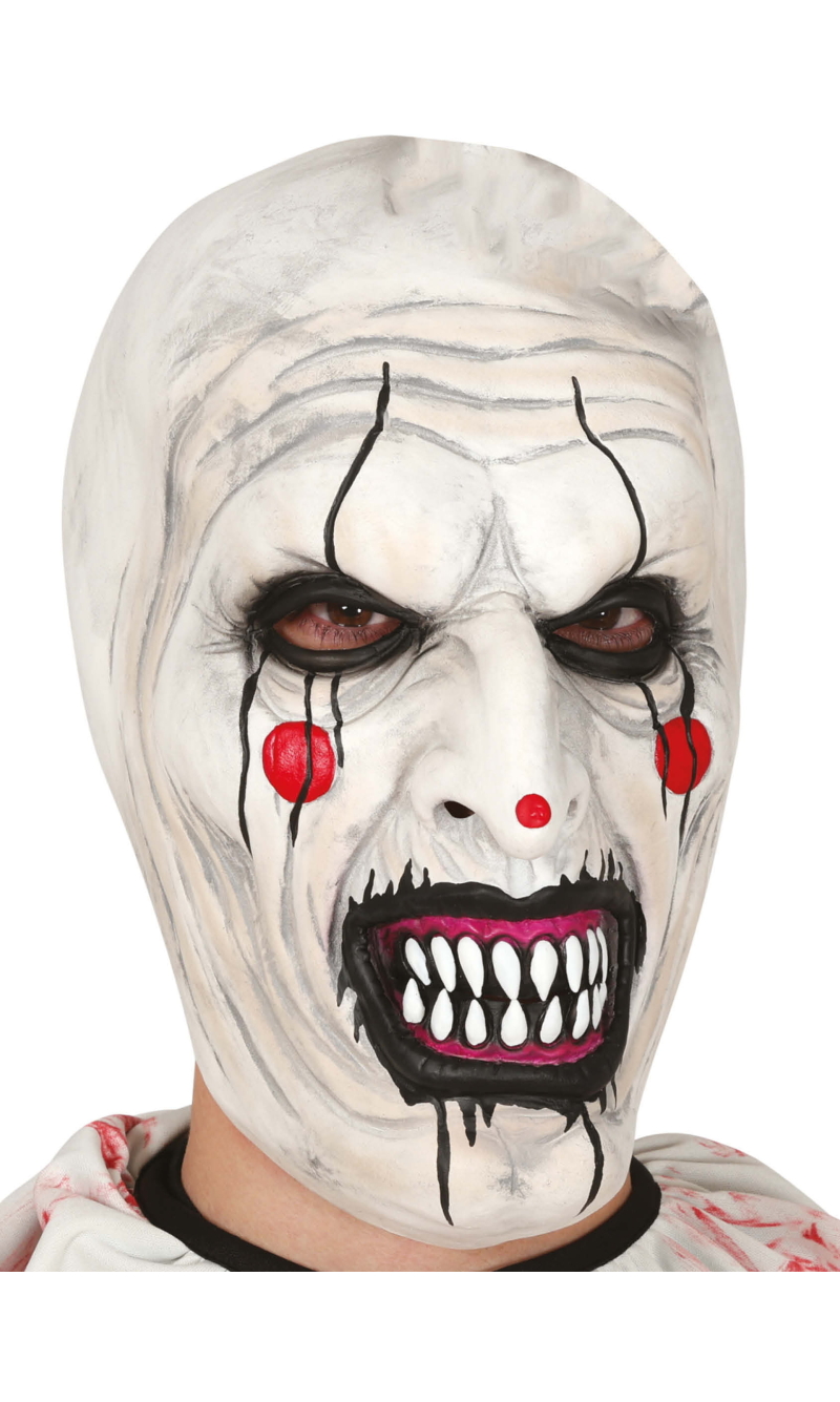 Horrifying Clown Latex Mask - Adult One Size