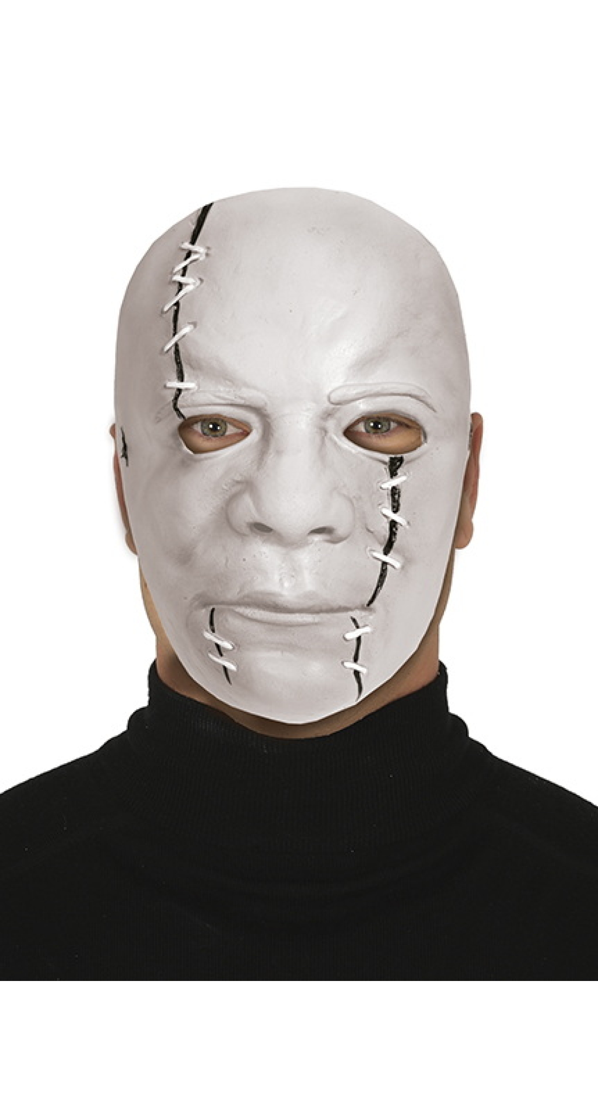 Silent Killer Latex Mask With Scars - Adult One Size