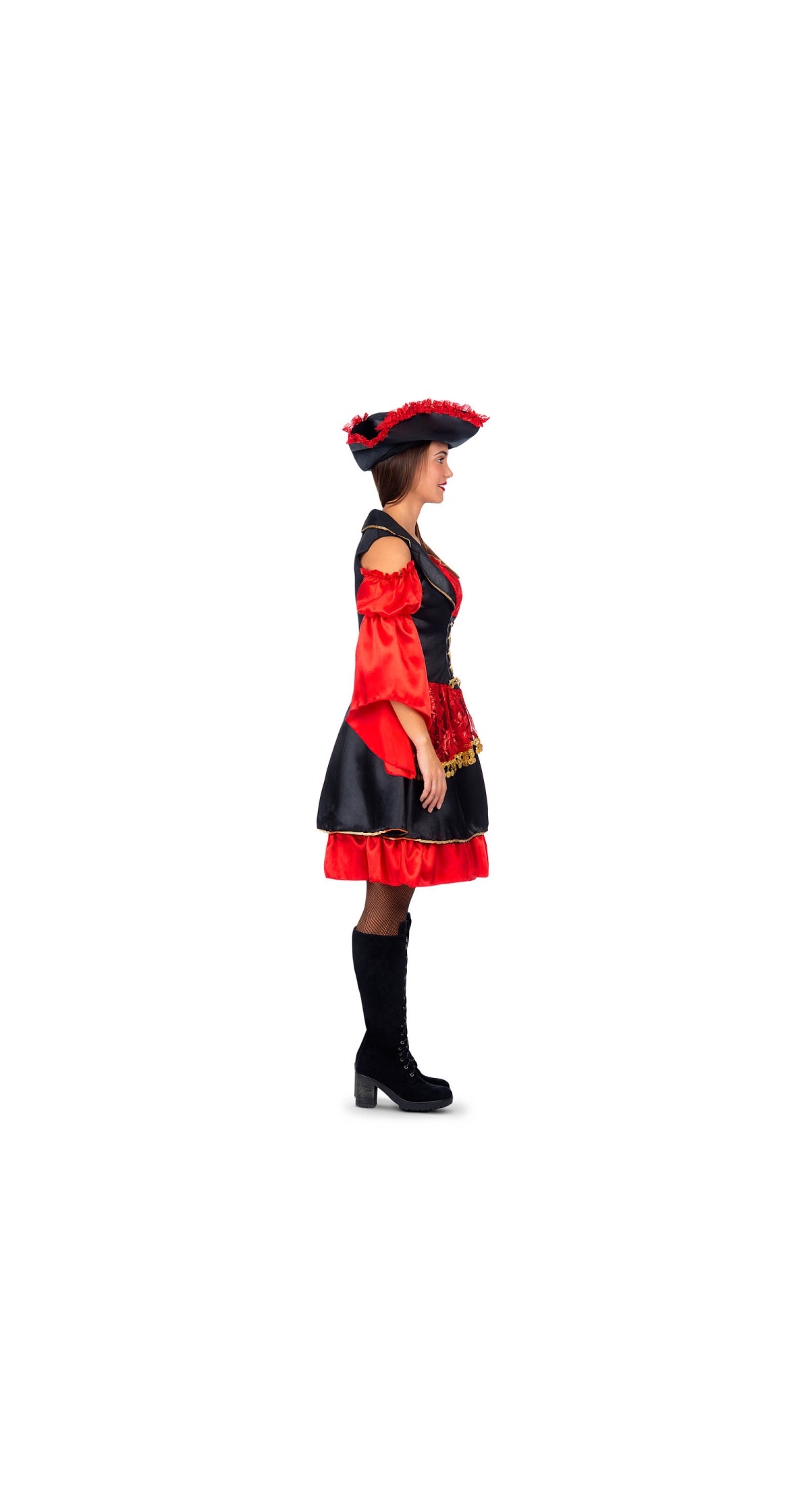 Deluxe Sassy Pirate Woman Costume - Adult Size Small