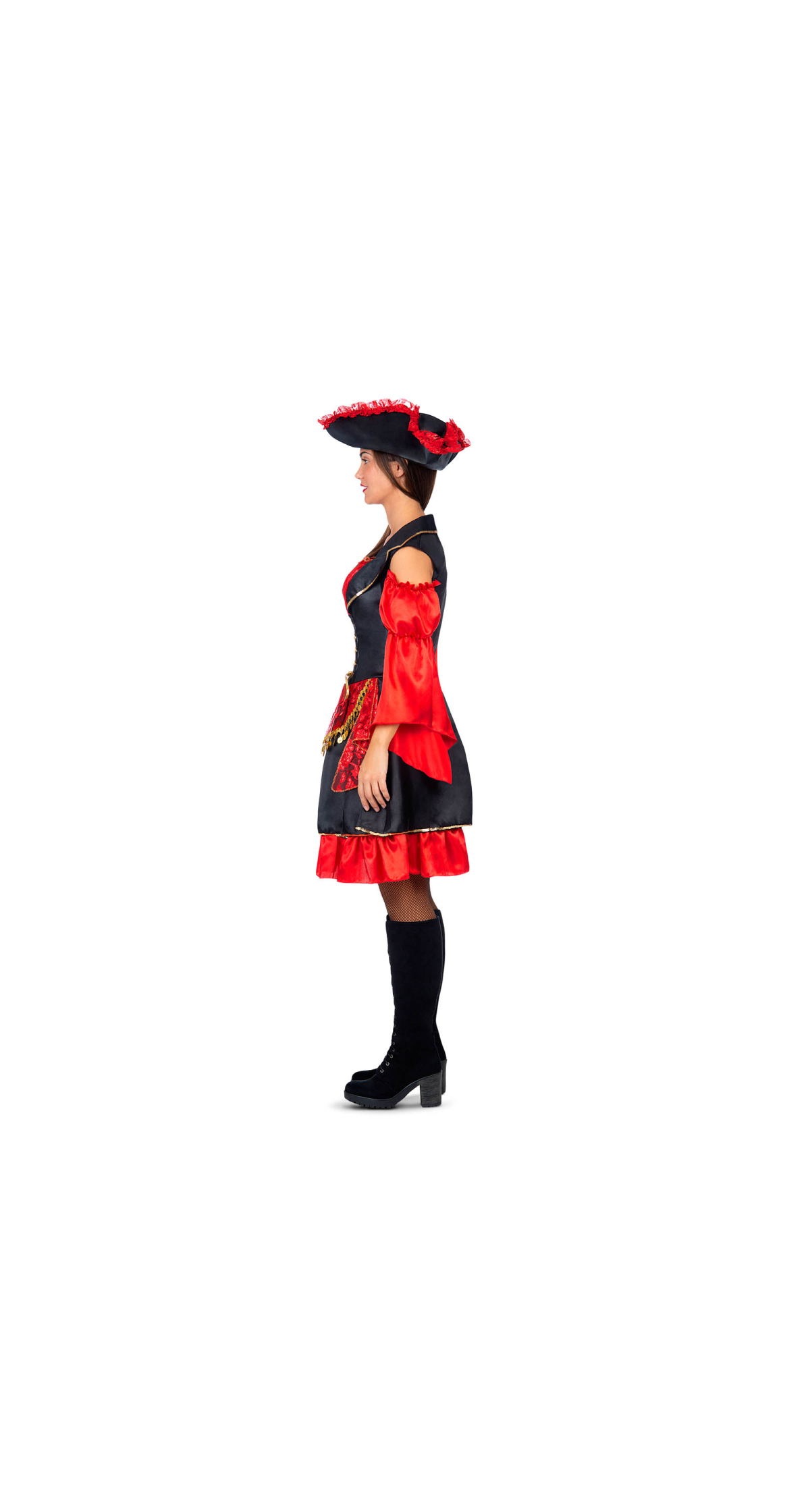 Deluxe Sassy Pirate Woman Costume - Adult Size Small