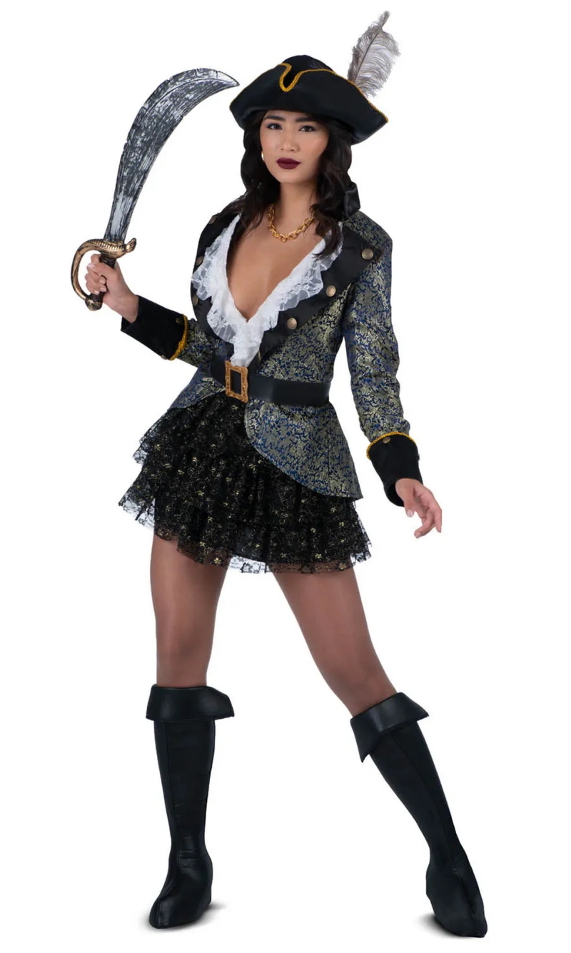 Deluxe Buccaneer Beauty Costume - Adult Size Small