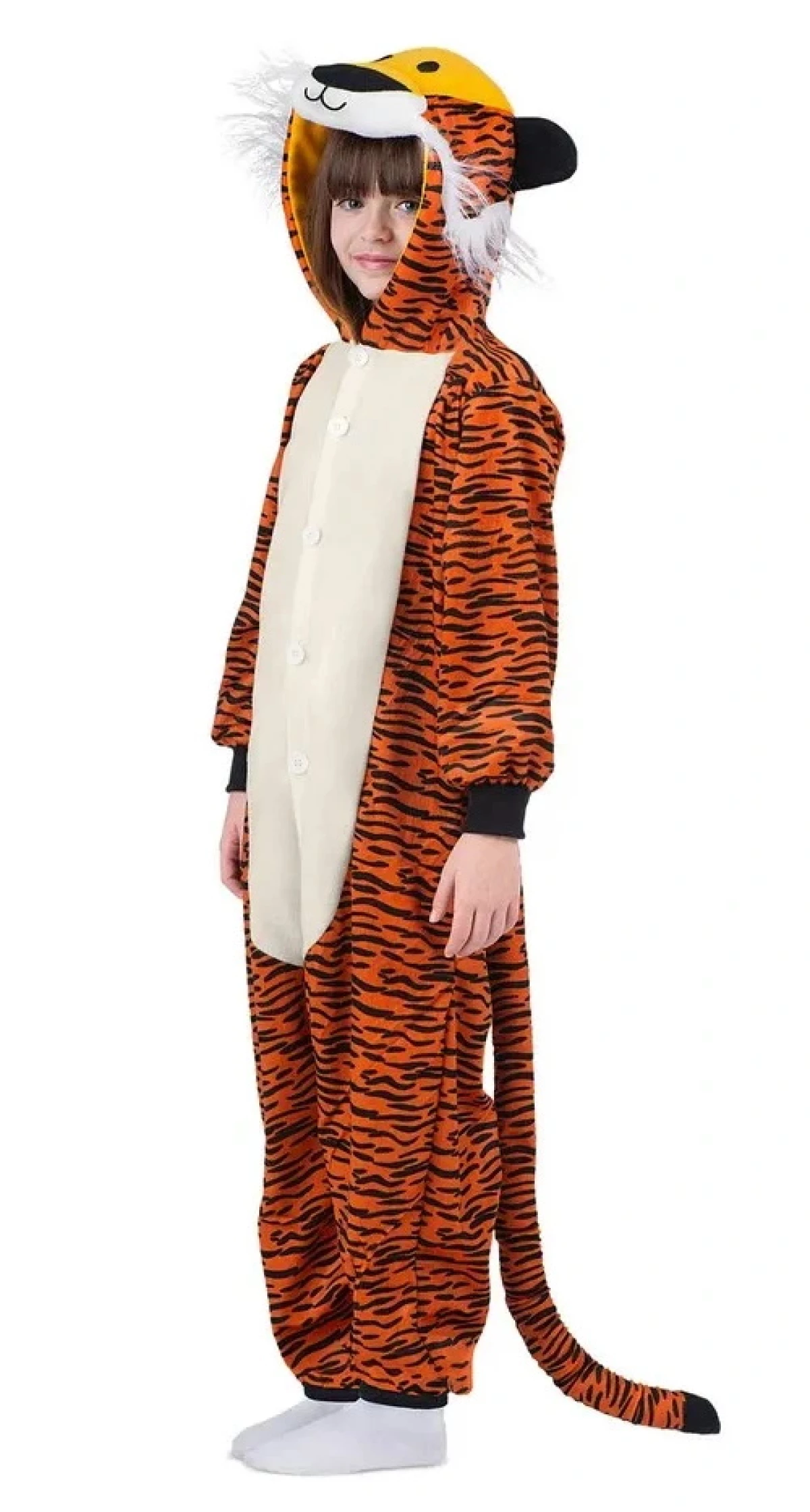 Kigurumi Onesie Tiger Costume (Child One Size) - Age 7 to 12 Years - Image 6