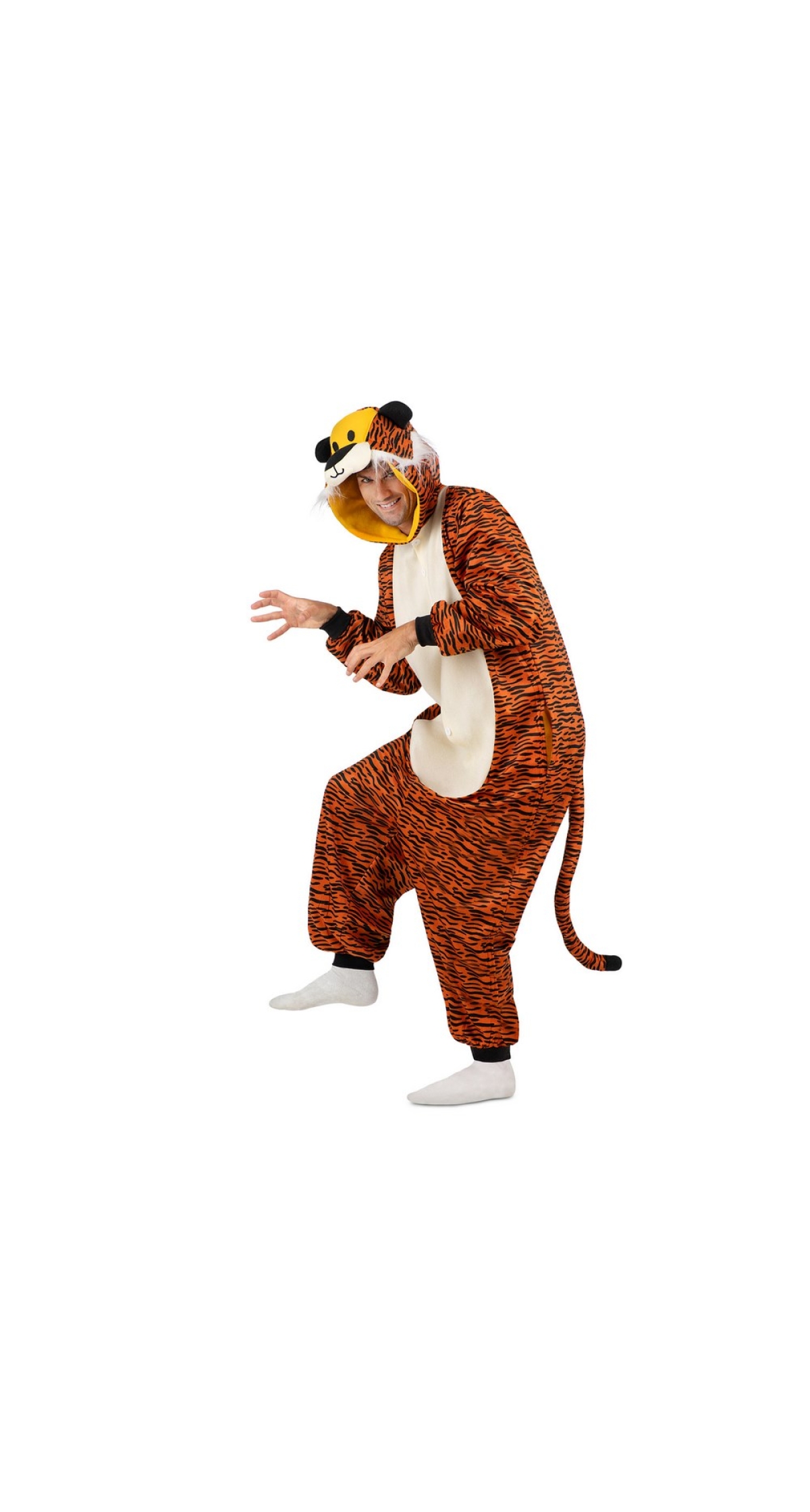 Tiger Kigurumi Onesie Costume - Adult Size Big - Image 4