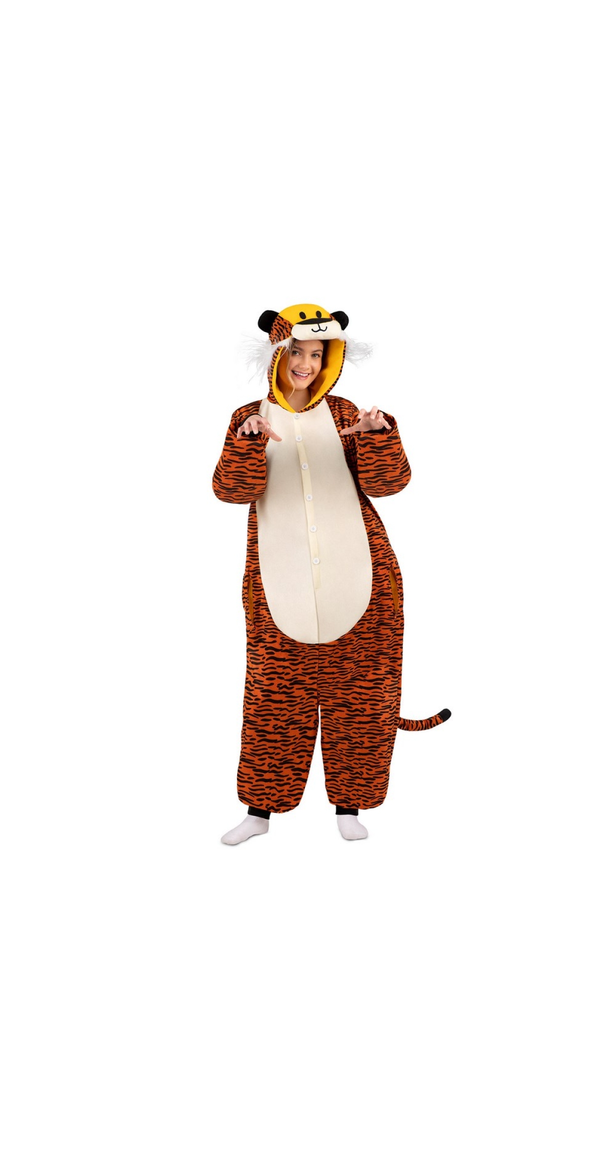 Tiger Kigurumi Onesie Costume - Adult Size Big - Image 5