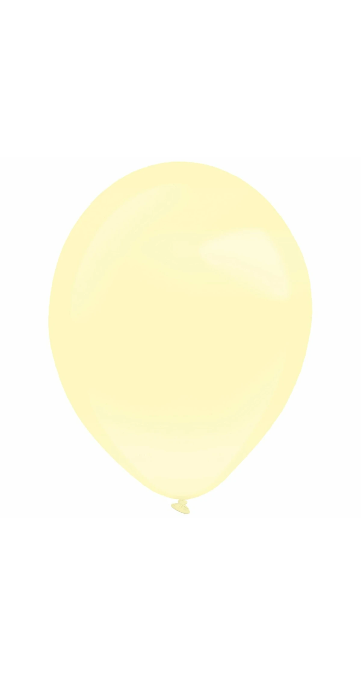Everts Latex Balloon Light Yellow Pearl - (11"/28cm) - 1pc