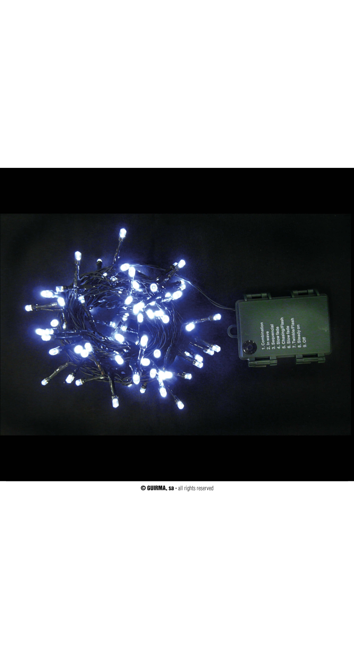 Multifunction 144 Led Blue Lights With Batteries – 10.8mt