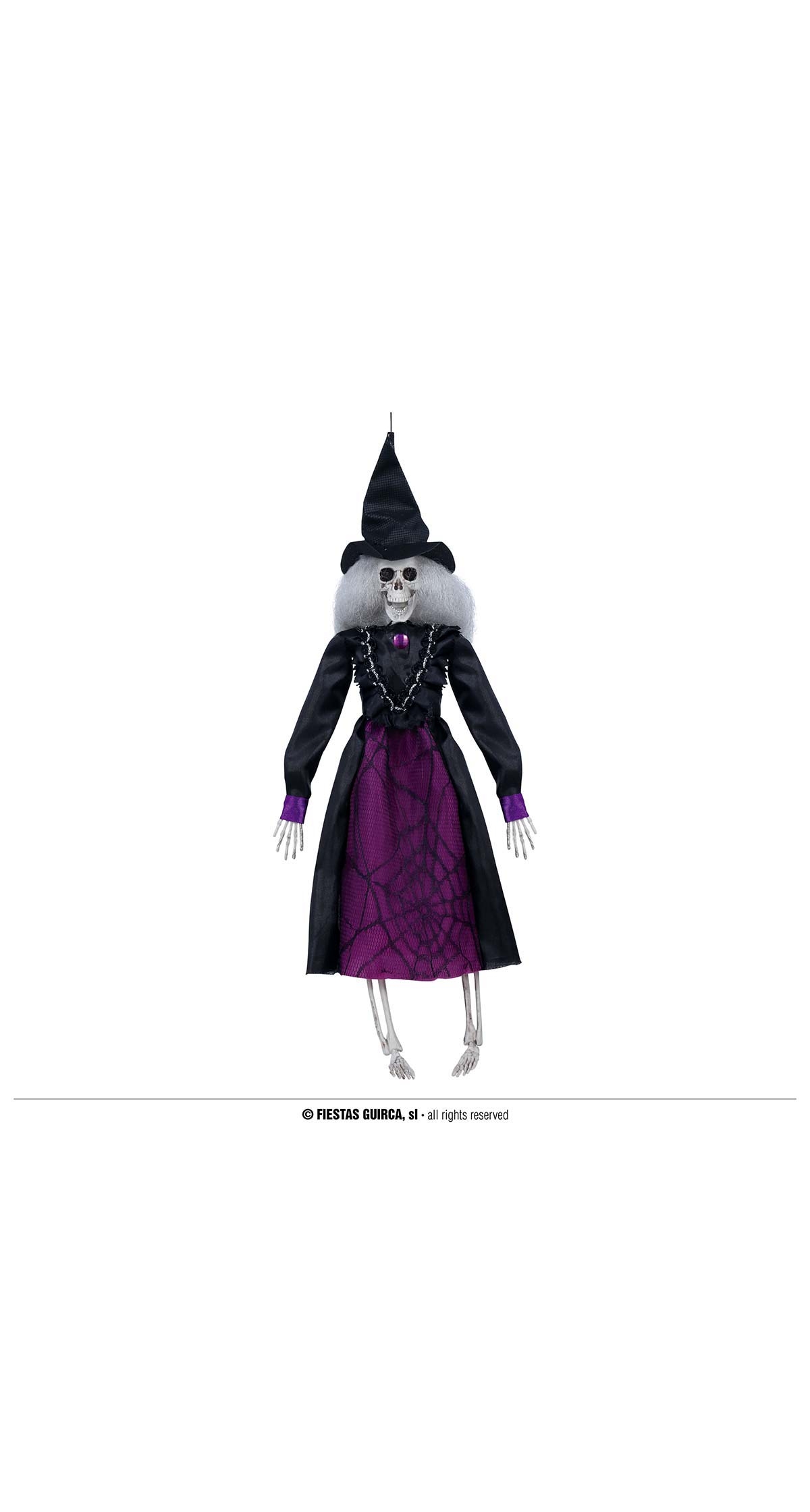 Halloween Hanging Decoration Witch Skeleton 40cm