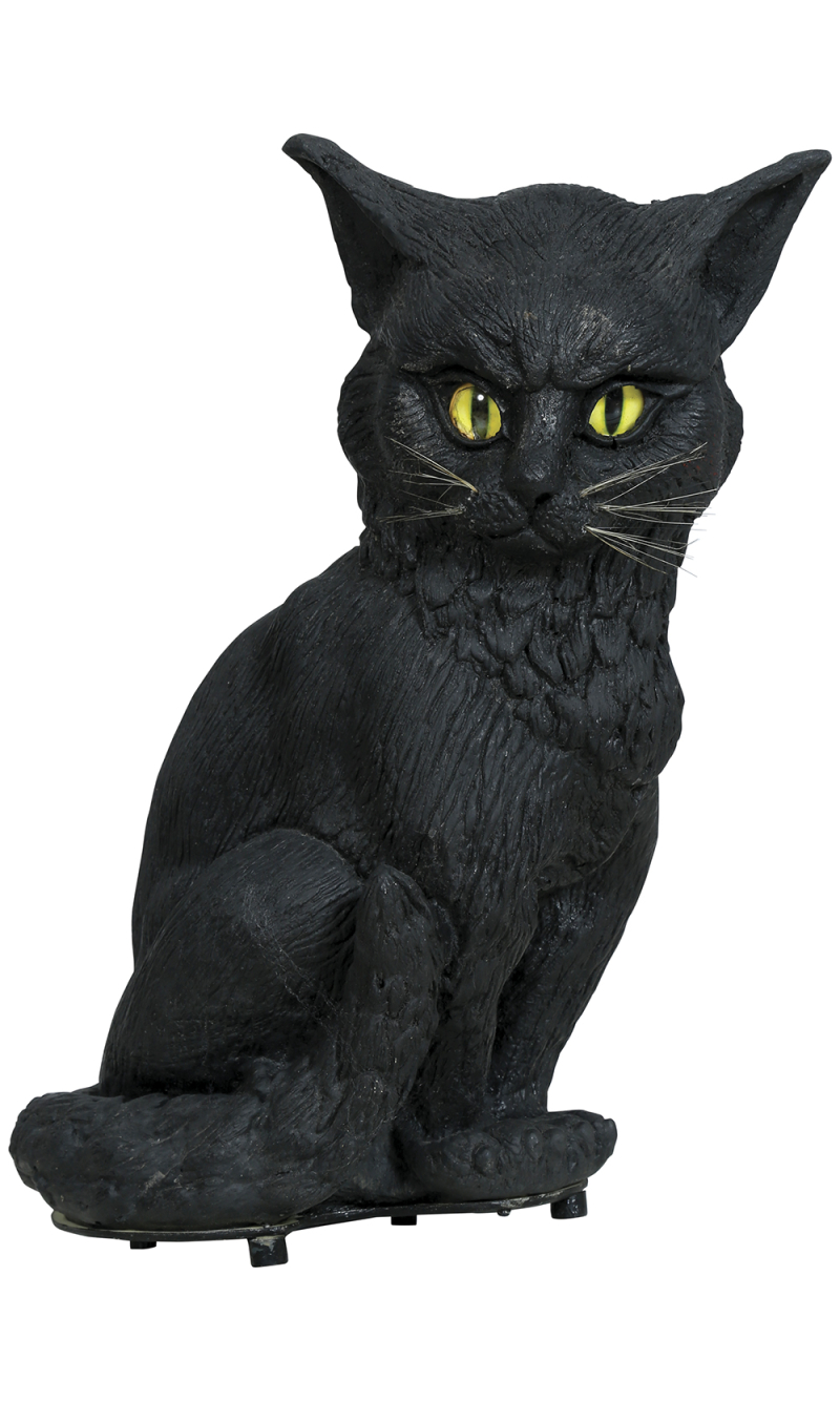 Halloween Decoration Prop Grumpy Cat With Light & Sound 32cm