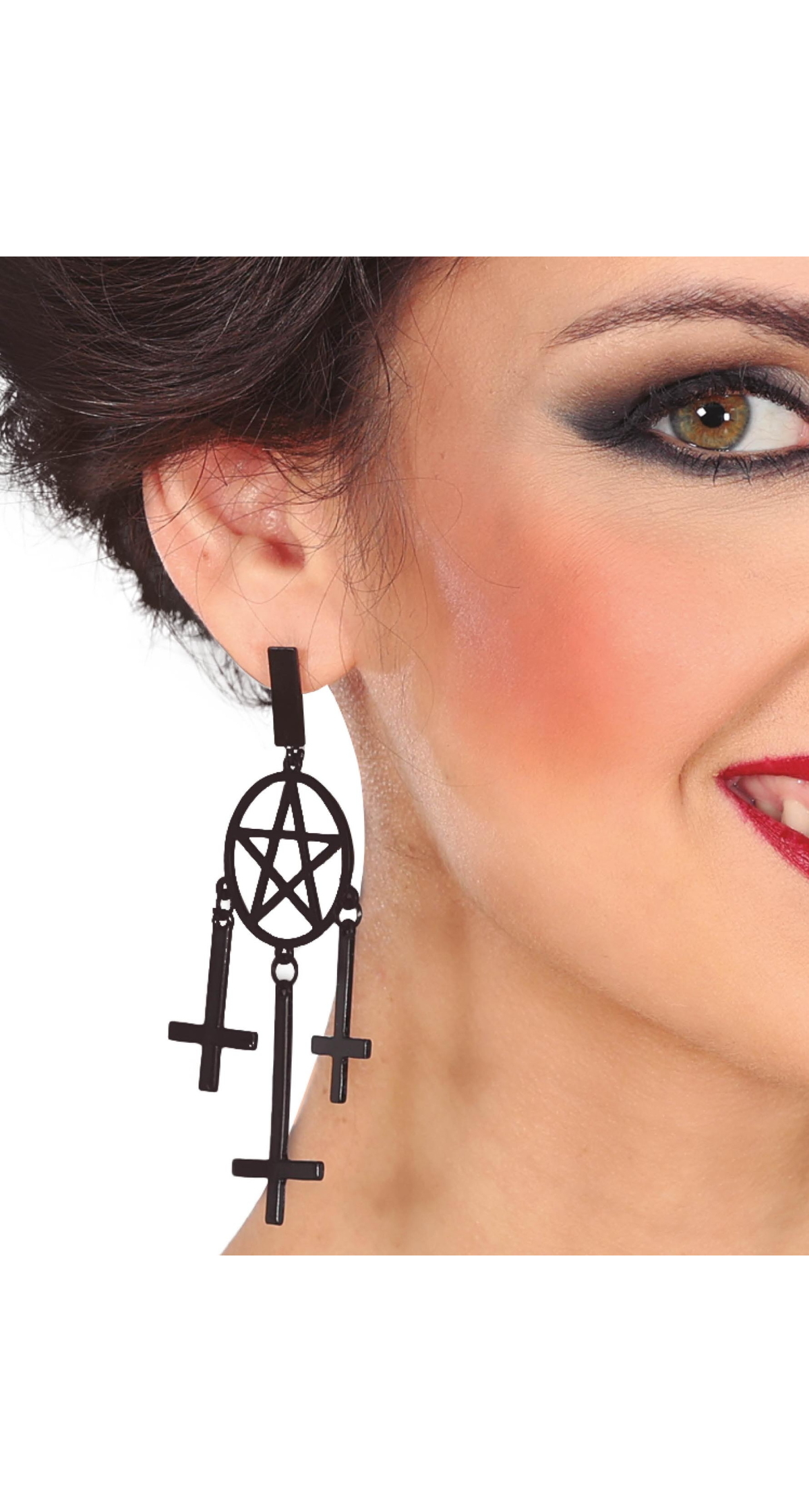 Halloween Cross Earrings 8cm