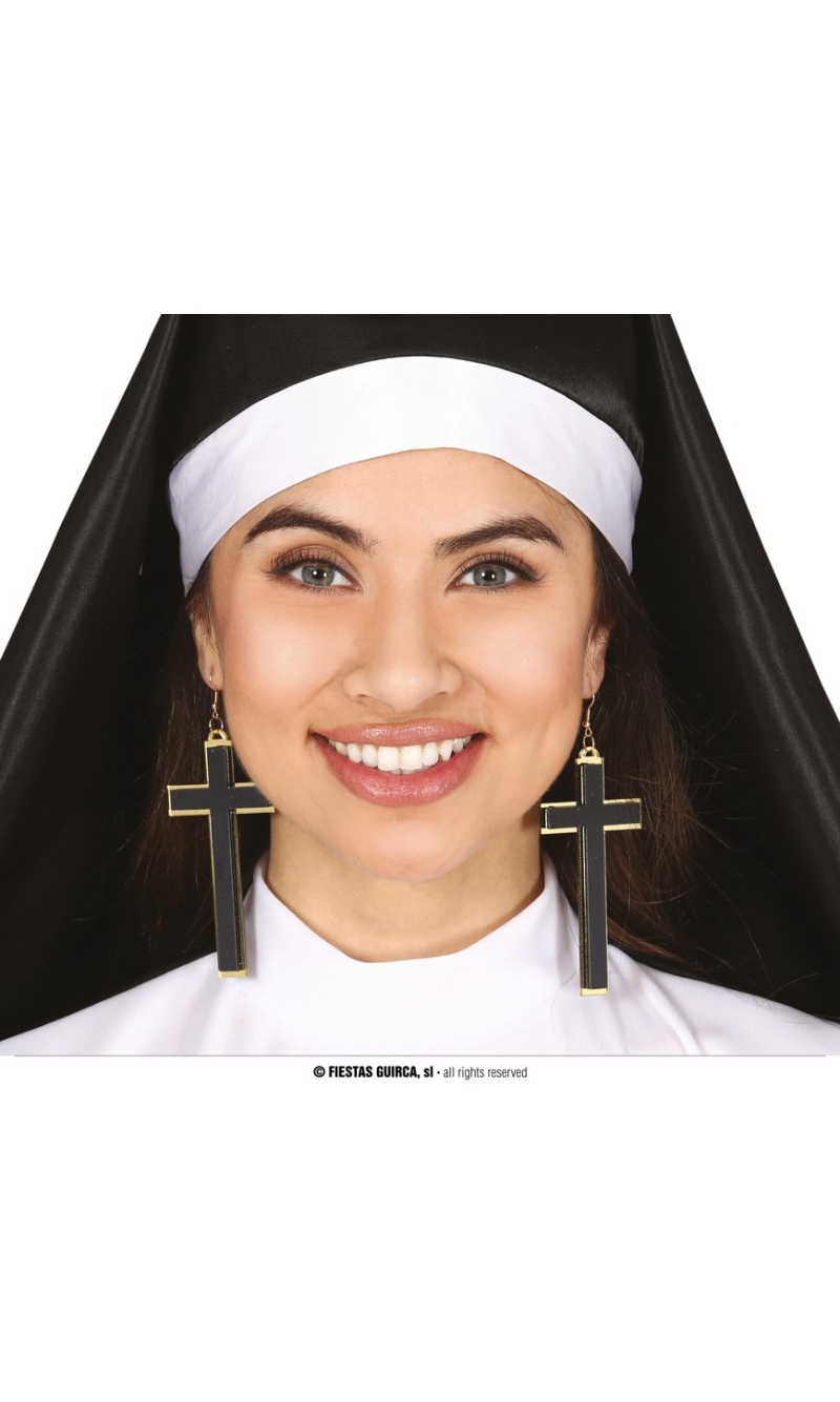 Cross Earrings - 9cm