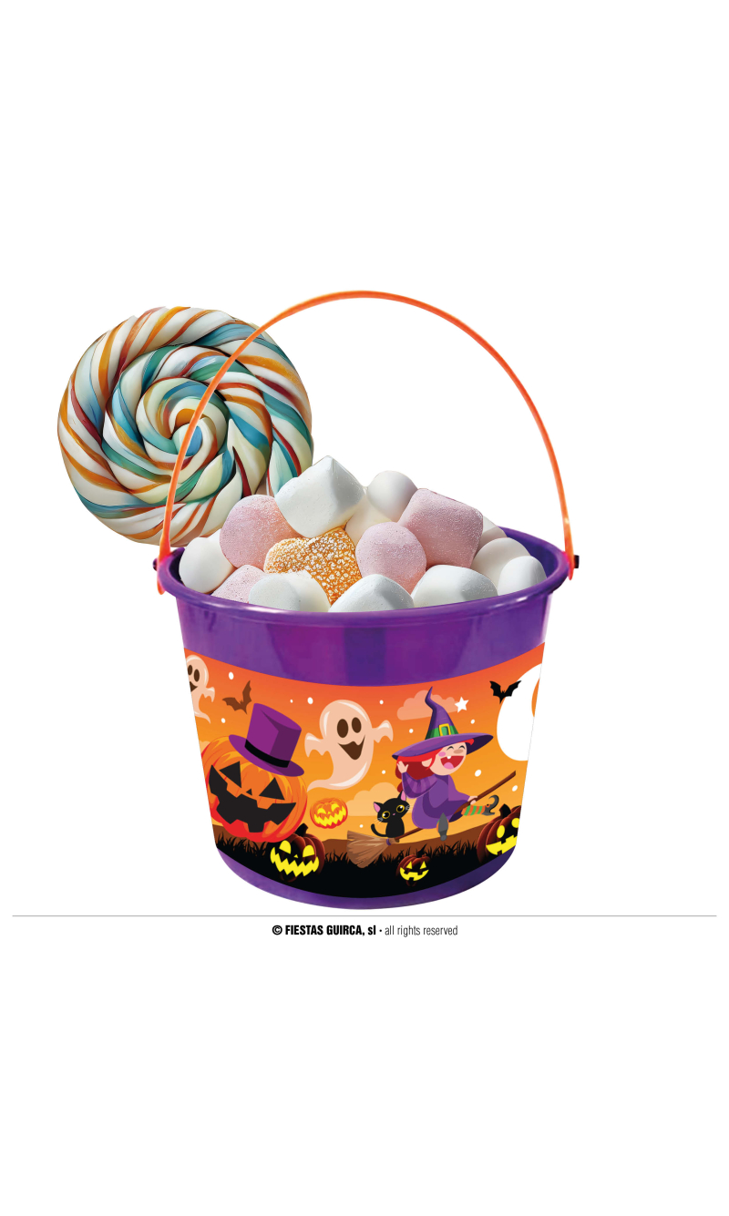 Halloween Witches Candy Bucket - 20x14.5cm