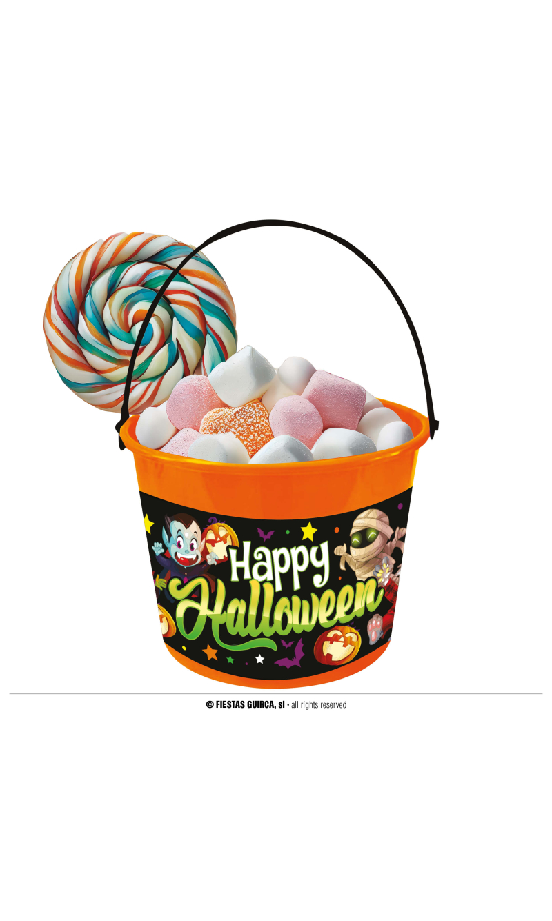 Halloween Happy Halloween Candy Bucket - 20x14.5cm