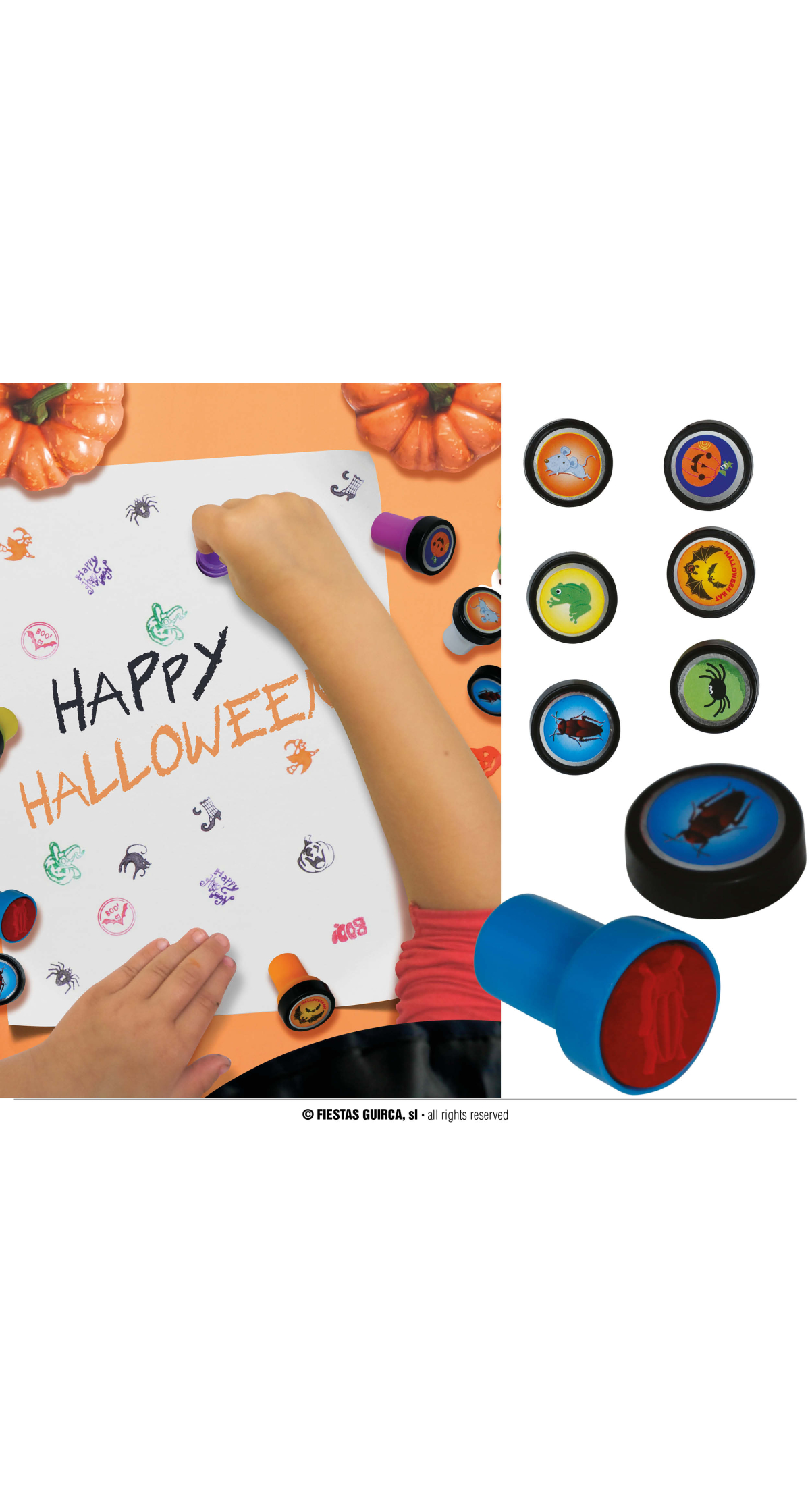 Halloween Assorted Stamps 6.5cm - 4pk