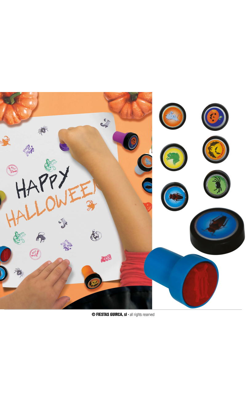 Halloween Assorted Stamps 6.5cm - 4pk