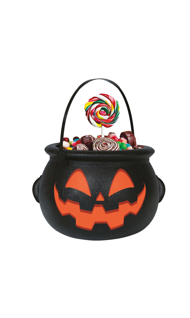 Halloween Pumpkin Cauldron 16x20cm