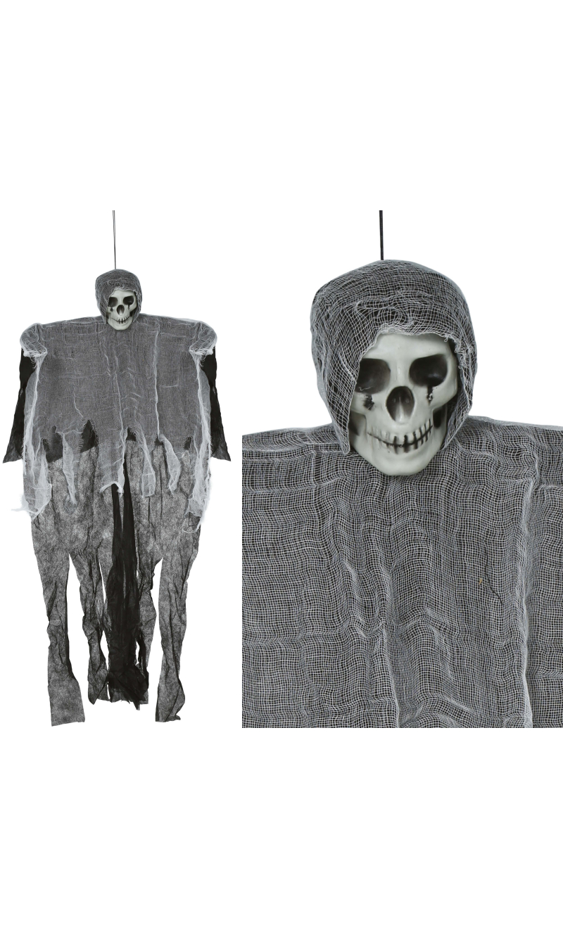 Halloween Hanging Skeleton With Tunic 90cm