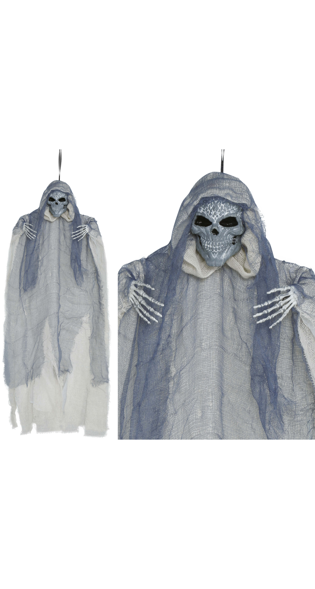 Halloween Hanging Skeleton With Tunic 60cm