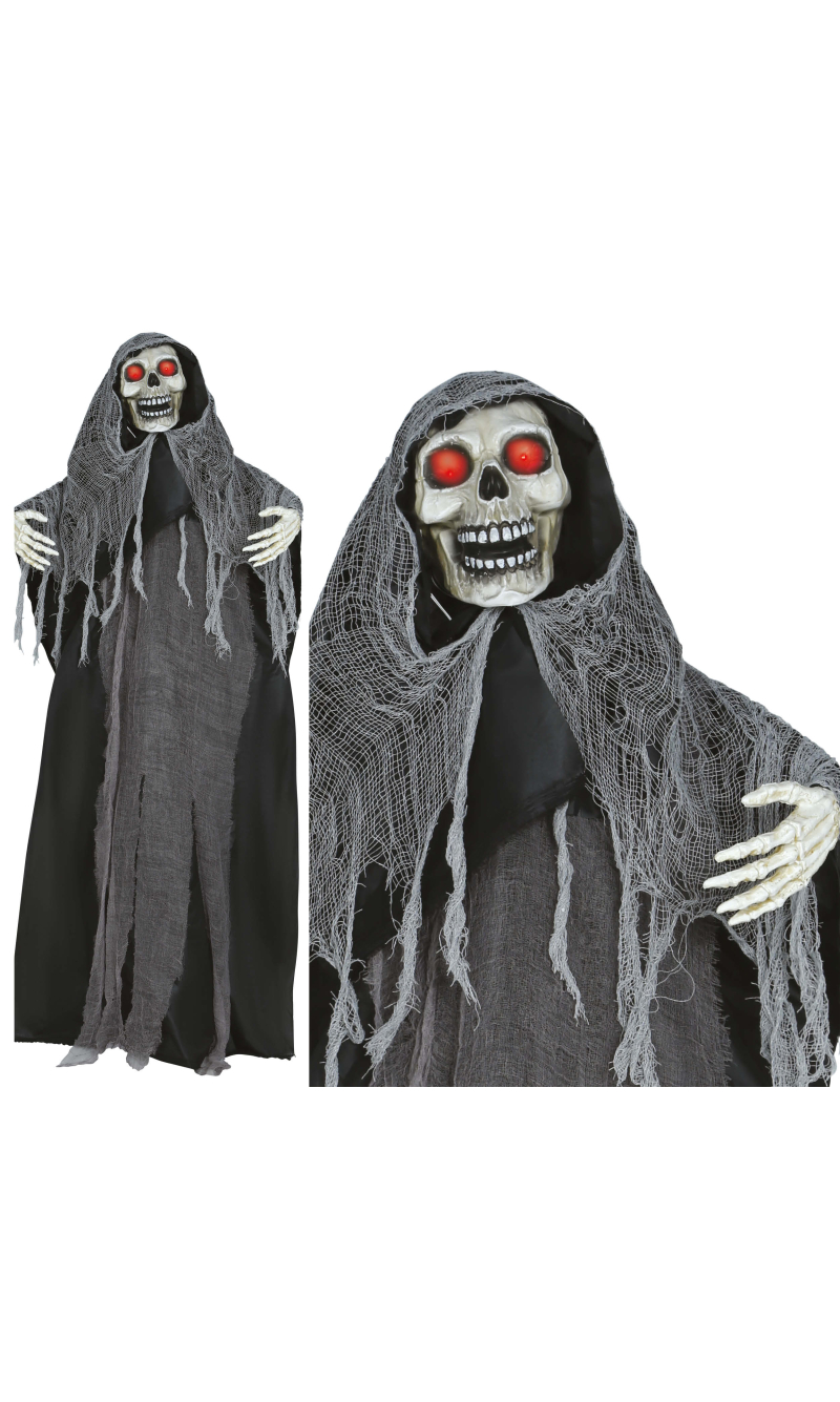 Halloween Robe Skeleton With Light Sound & Movement 170cm