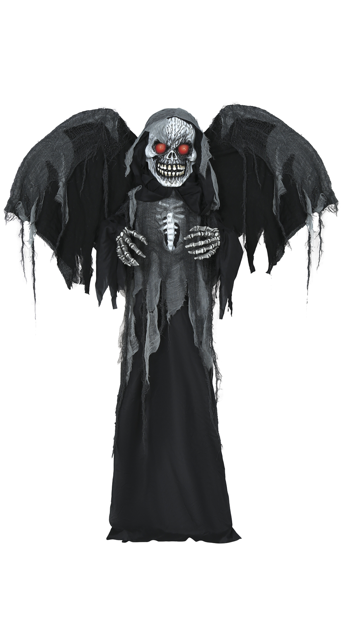Halloween Skeleton With Robe Light Sound & Wings Movement 180cm