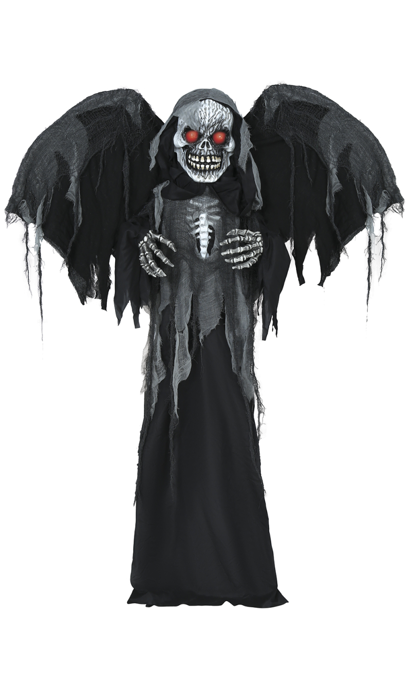 Halloween Skeleton With Robe Light Sound & Wings Movement 180cm