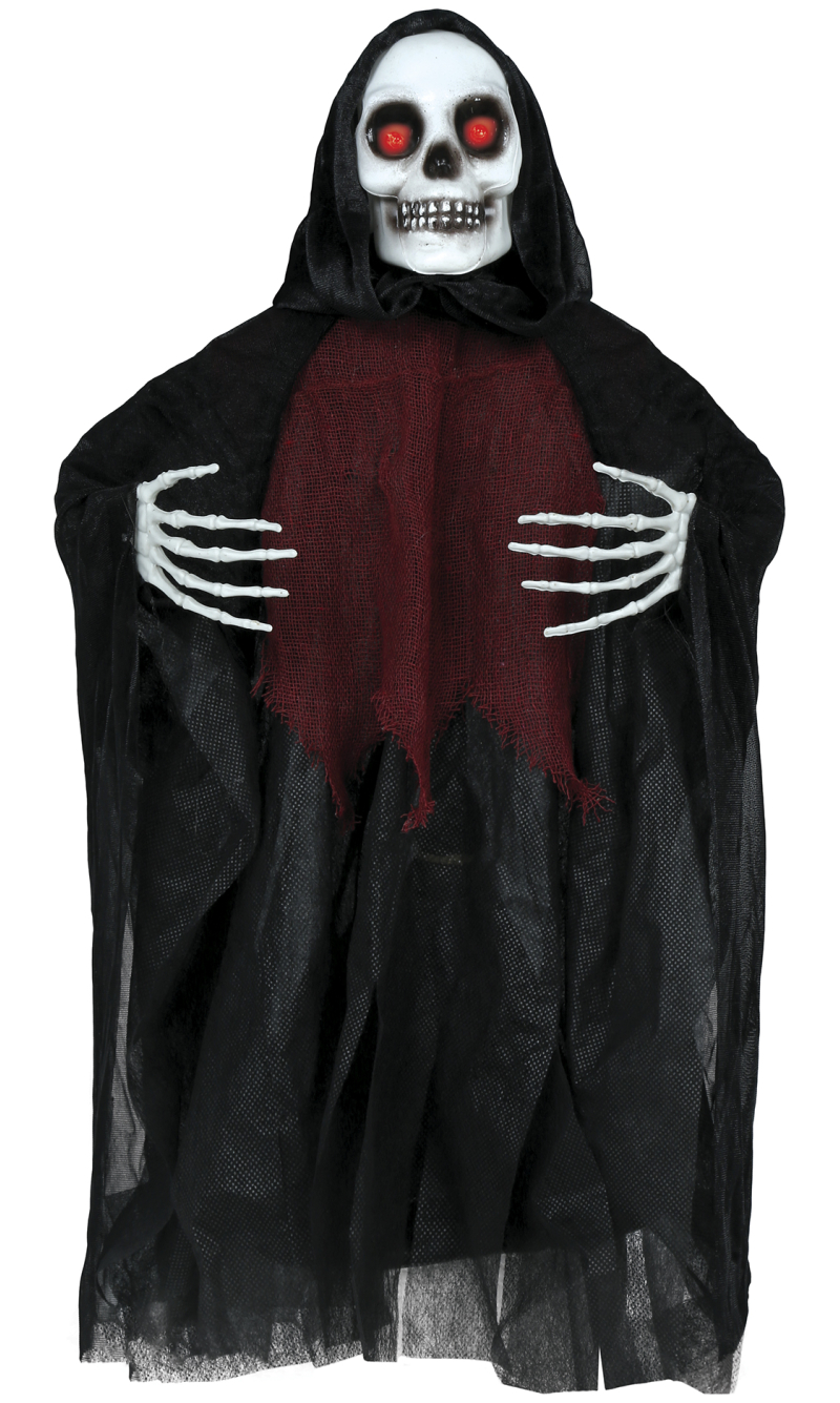 Halloween Hanging Skeleton With Light Sound & Movement 60cm