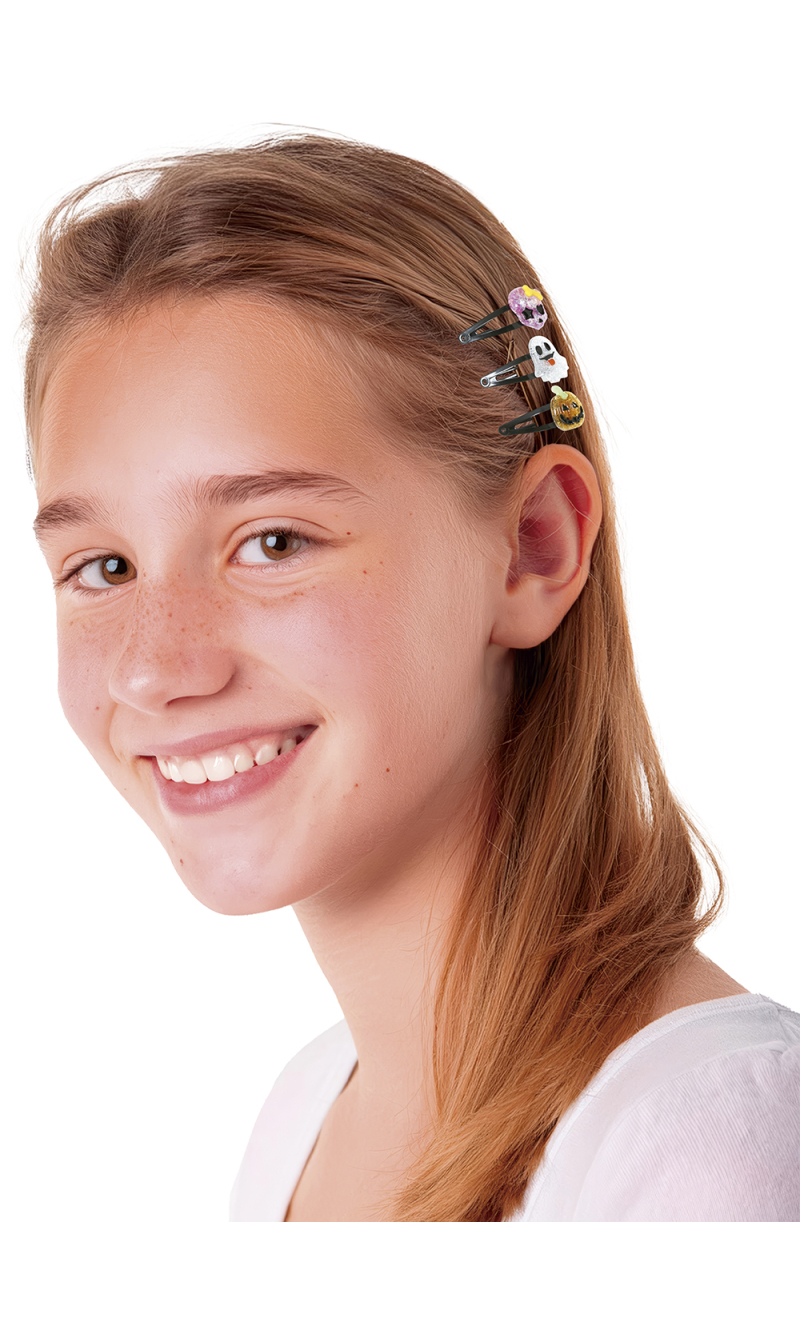 Halloween Assorted Hair Clips - 3pcs