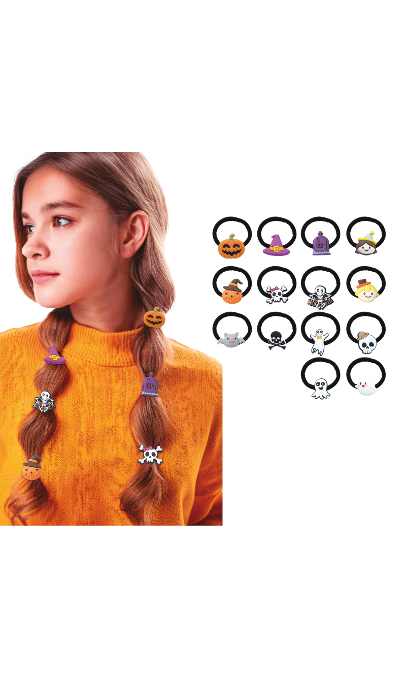 Halloween Hair Bobbles - 14pcs
