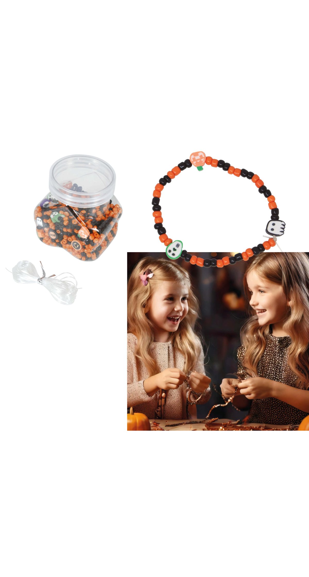 Halloween Halloween Bracelet Pieces DIY - 1300pcs