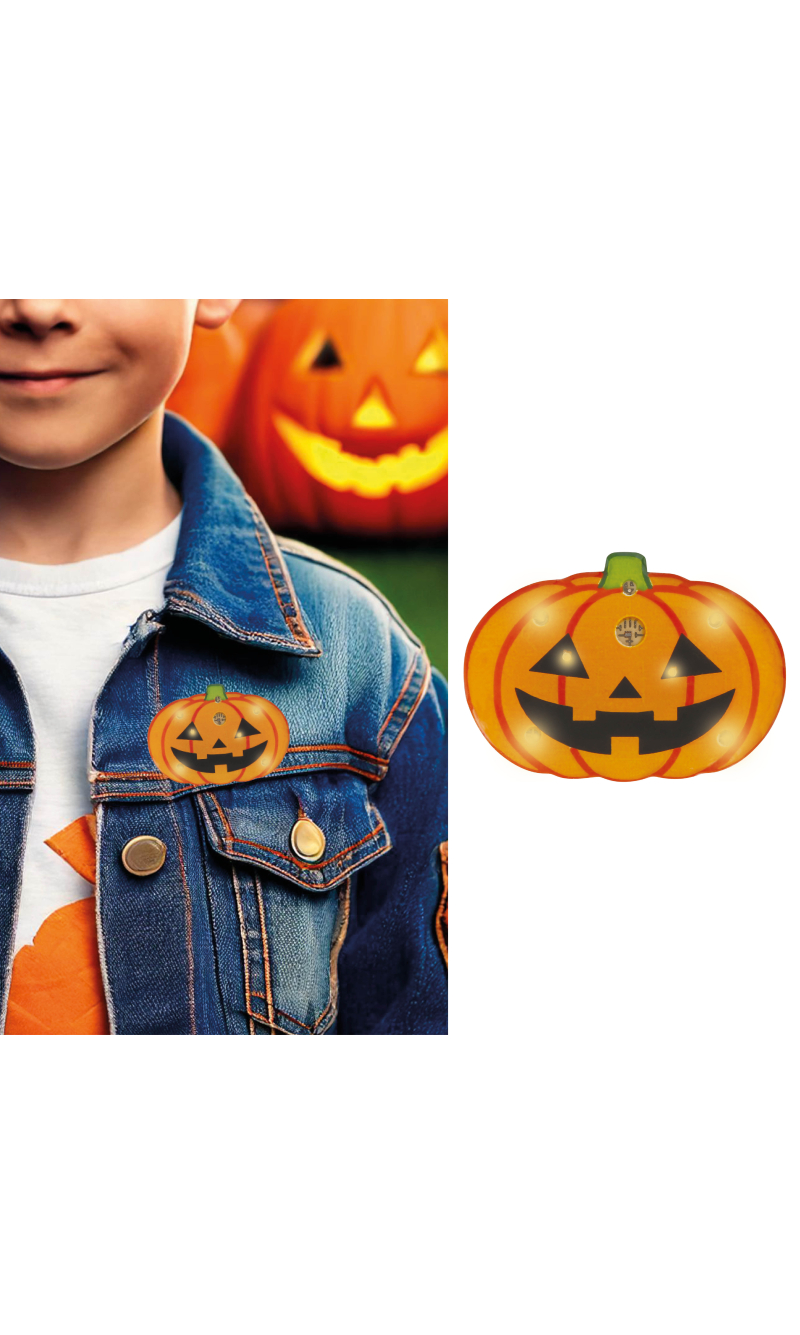 Halloween Pumpkin Pin Light 3cm