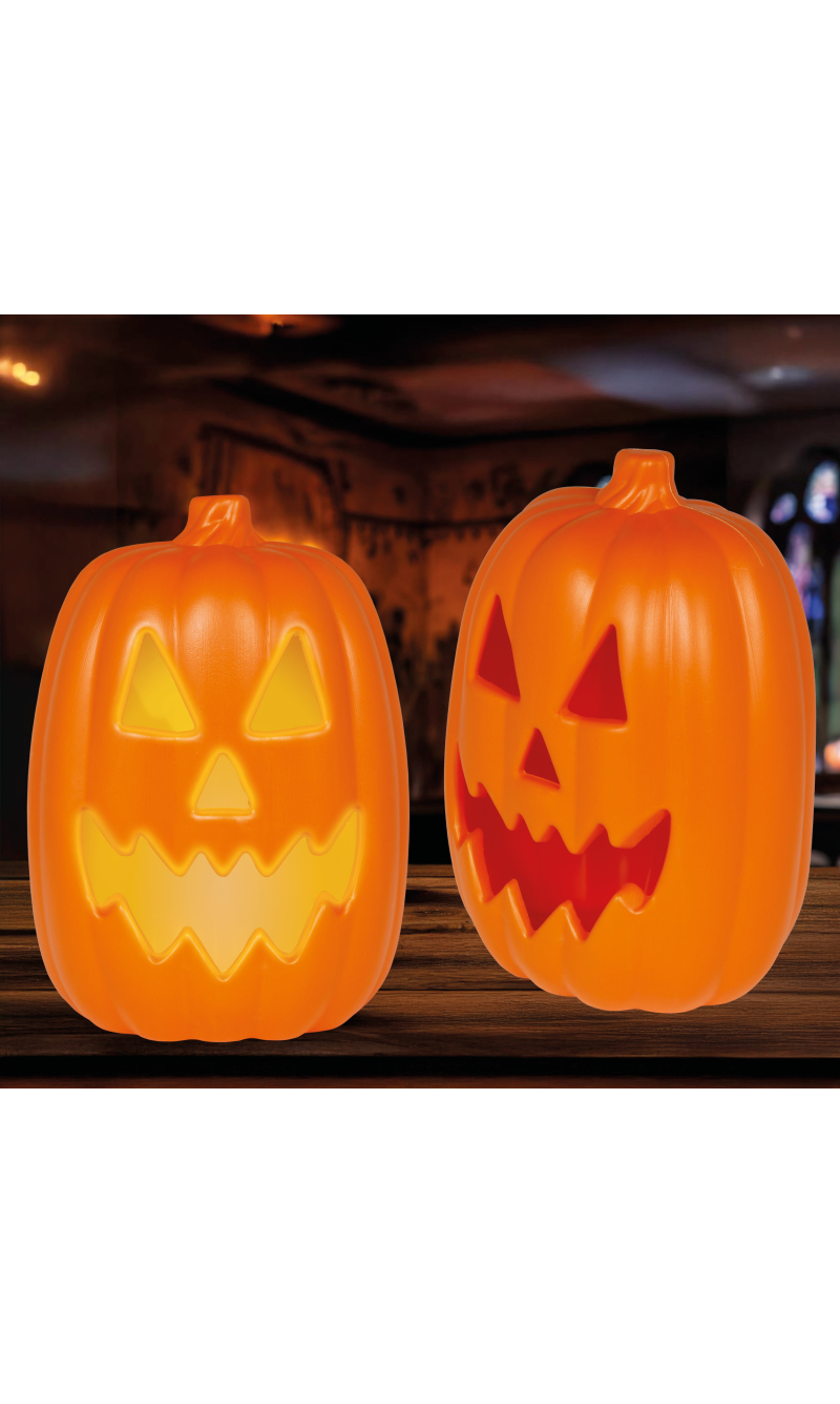 Halloween Pumpkin With Light & Sound 30x21cm