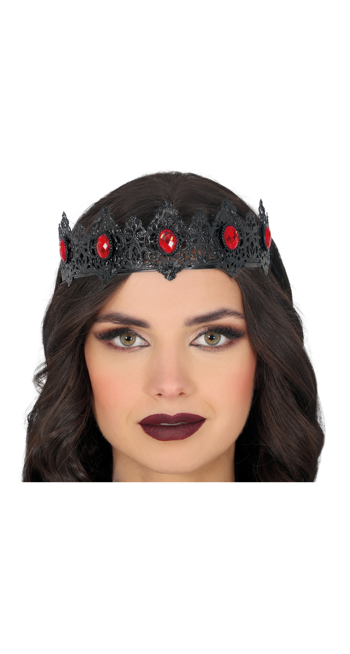 Metallic Black Queen Headband
