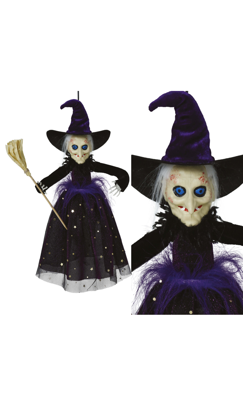 Halloween Decoration Hanging Witch 47cm