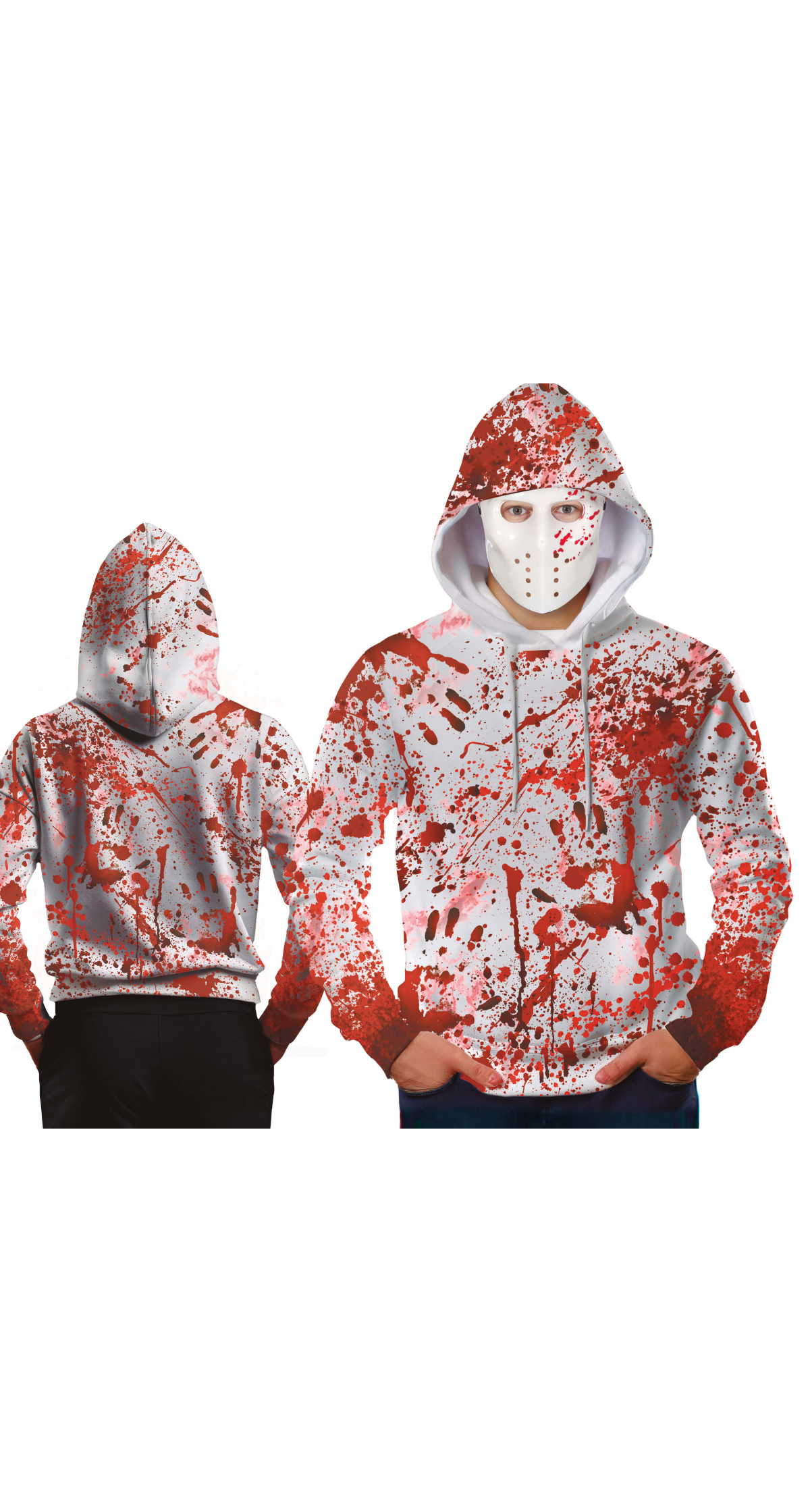 Halloween Bloody Hoodie With Mask - Adult Size Large (52-54)