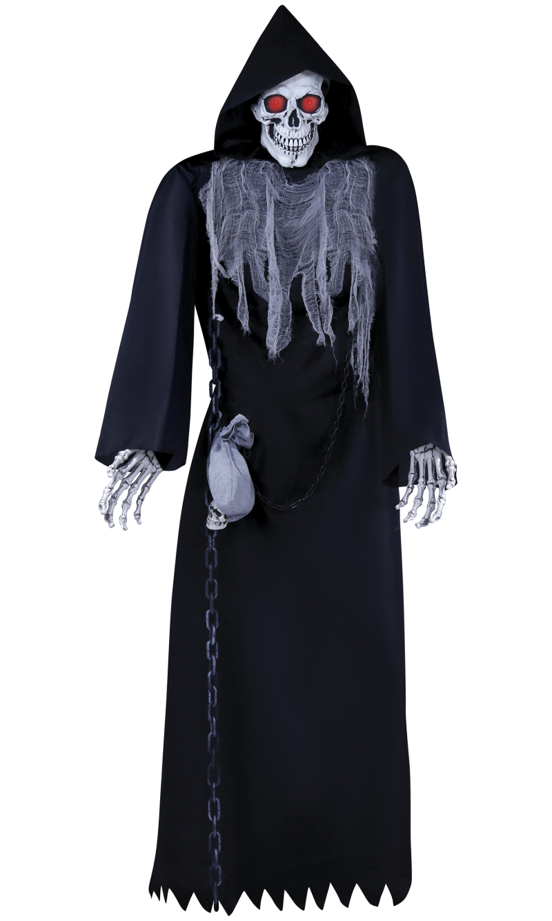 Halloween Ginormous Skeleton With Tunic Light Sound & Movement 250cm