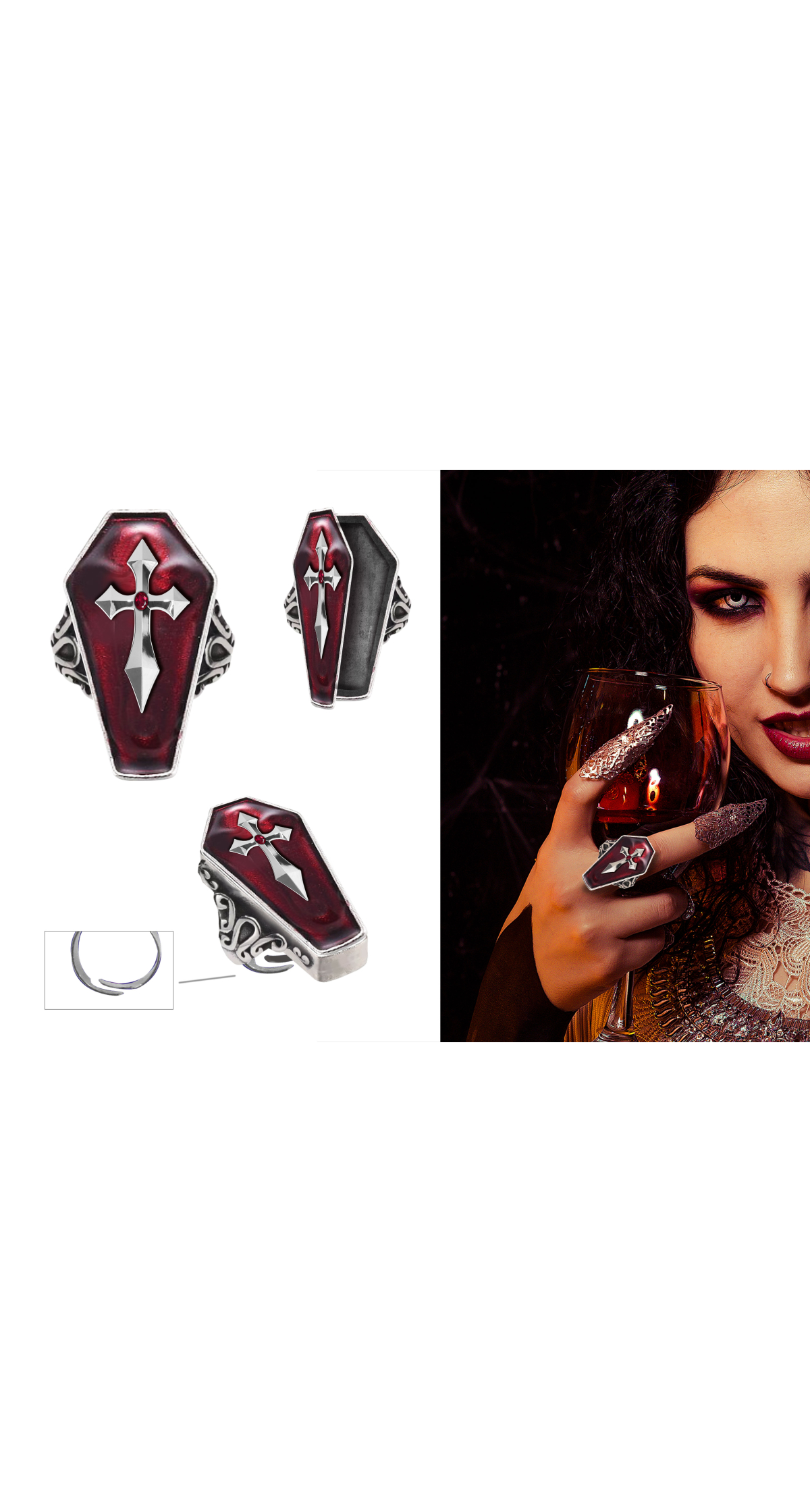 Halloween Coffin Ring