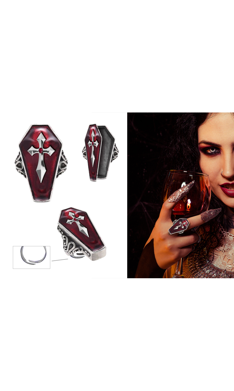 Halloween Coffin Ring