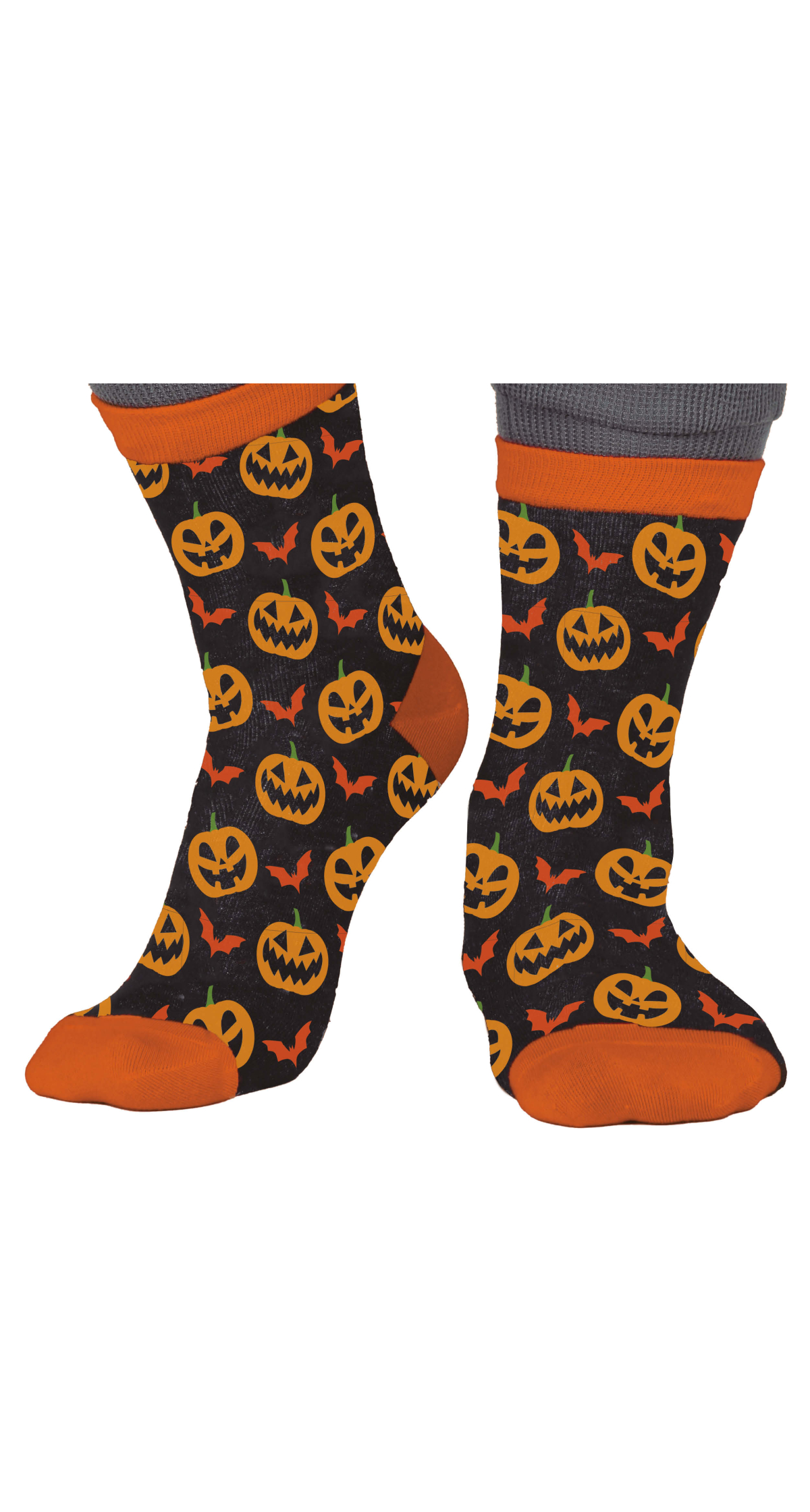 Halloween Pumpkins Socks - Size 22-28
