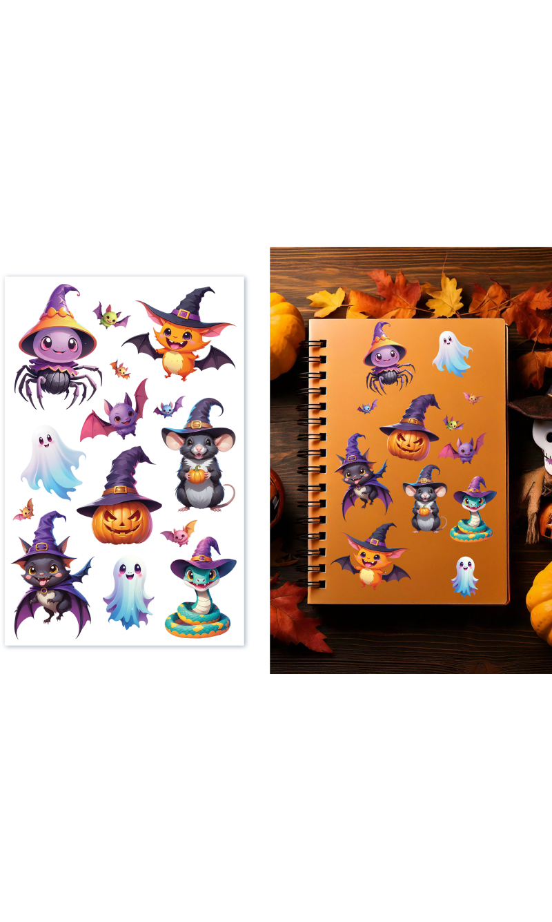 Halloween Assorted Characters Stickers