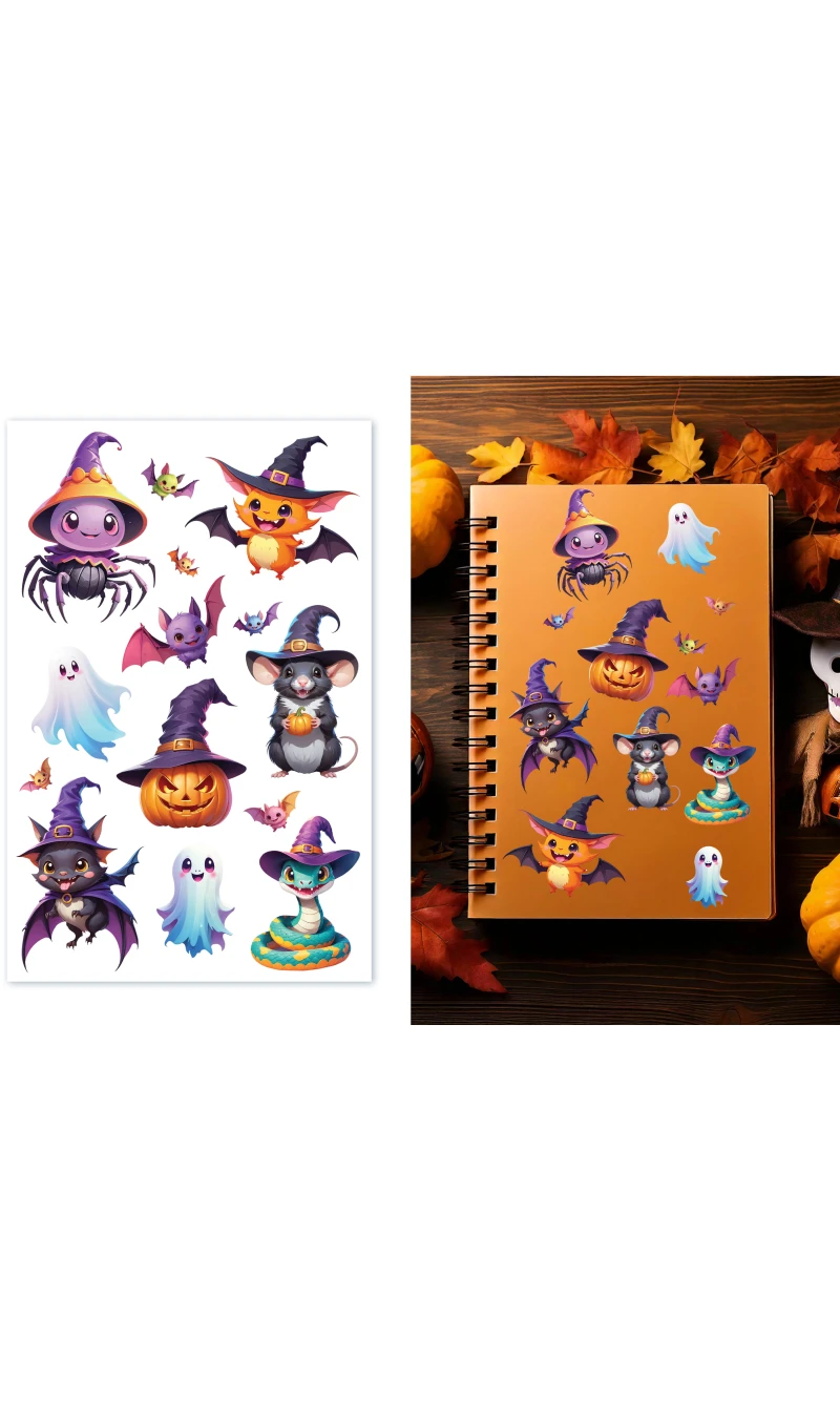 Halloween Assorted Characters Stickers