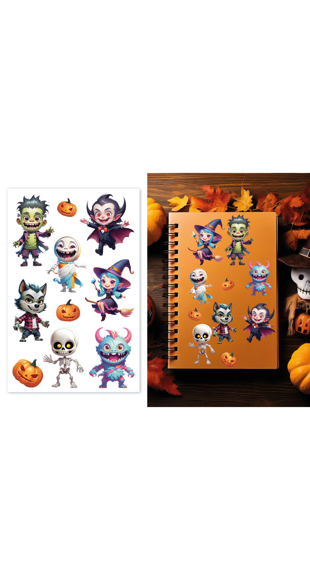 Halloween Assorted Designs Stickers