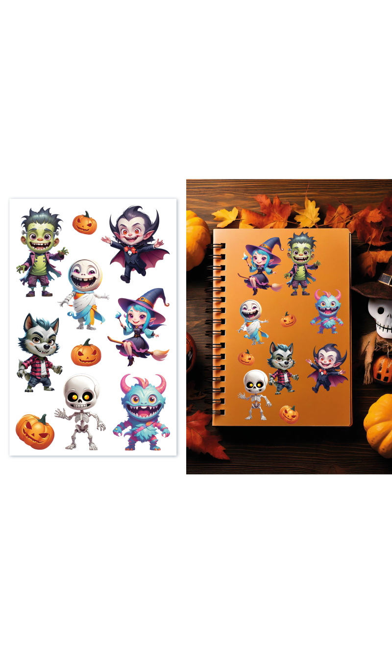 Halloween Assorted Designs Stickers