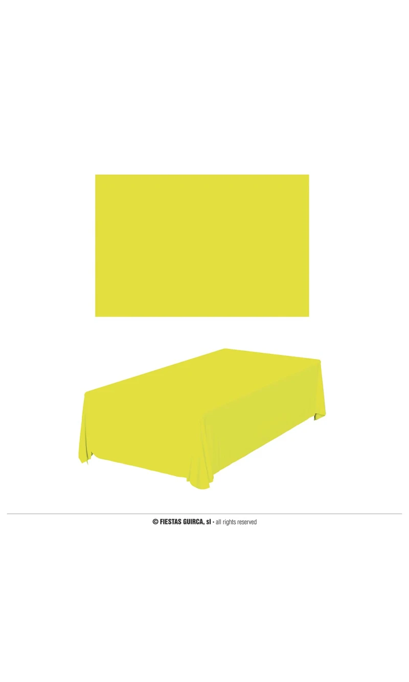 Neon Yellow Tablecover - 137x274cm