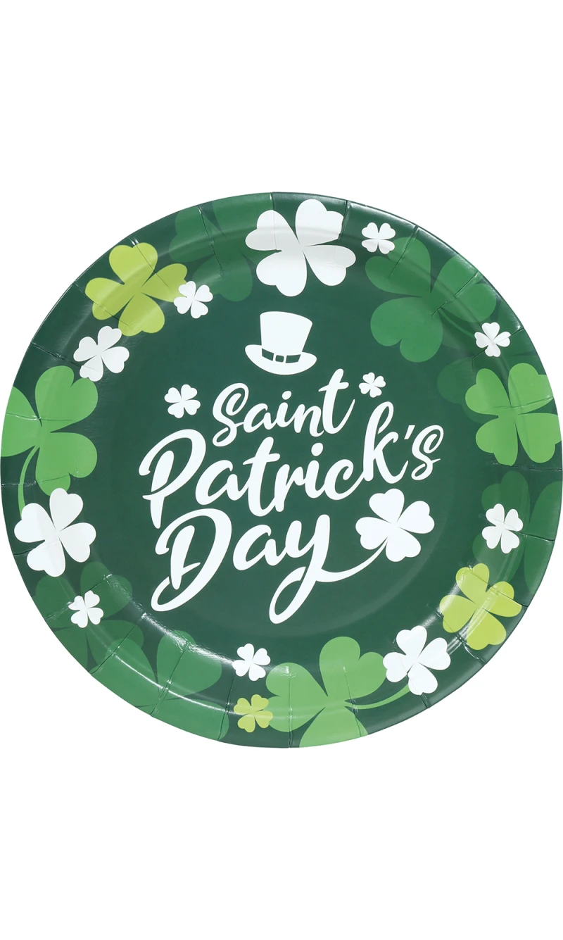 Saint Patrick's Plates 23cm - 6pcs