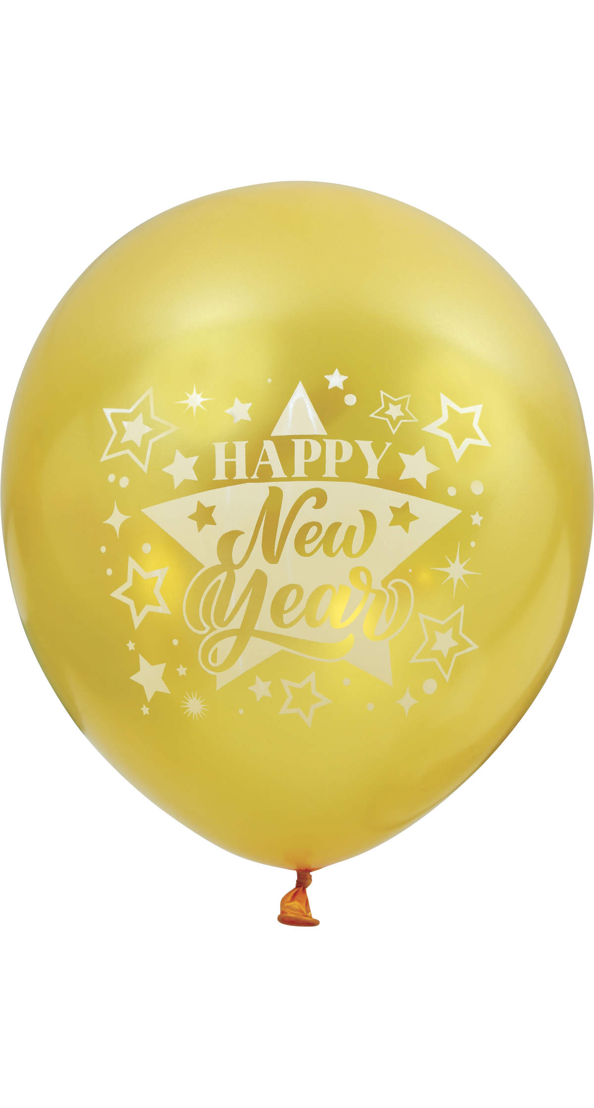 Happy New Year Gold 11 Inch Latex Balloons - 10pcs