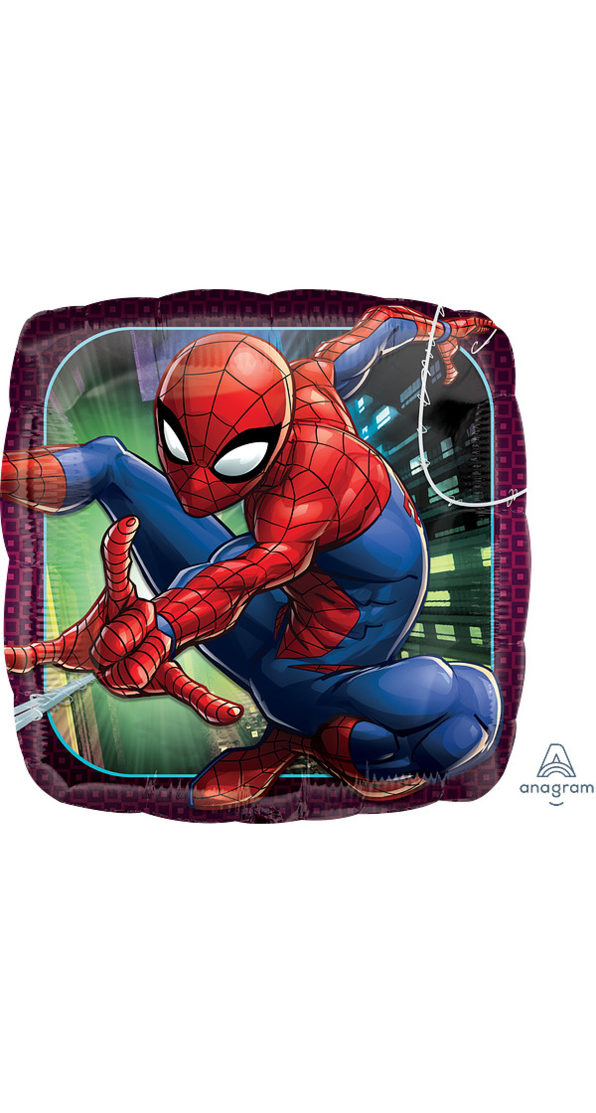 Spider-Man Animated Standard Square Foil Balloon 17" (42cm)