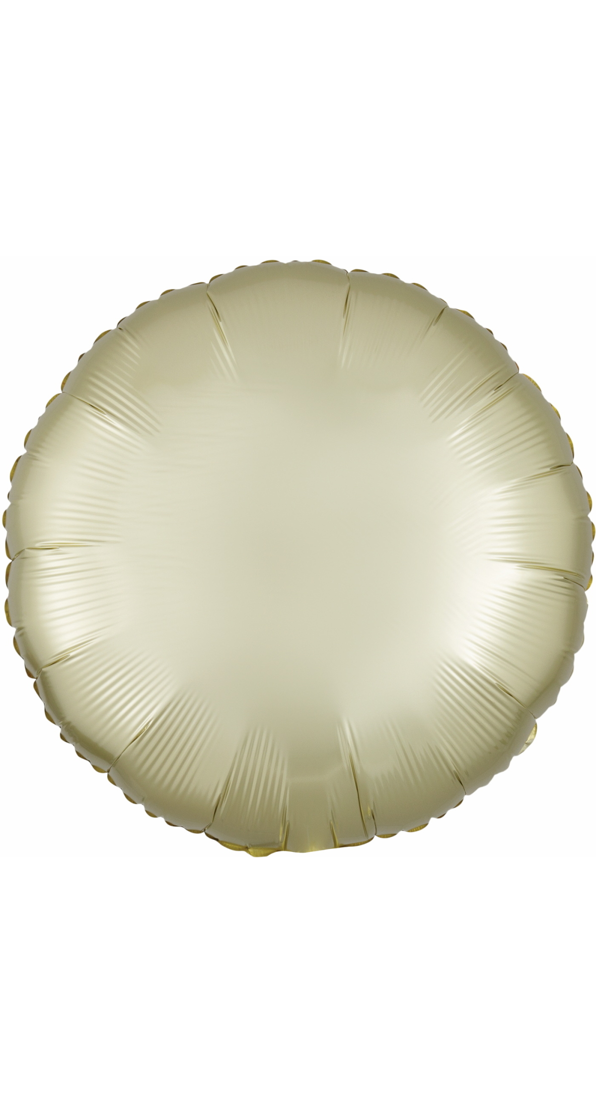 Satin Luxe Pastel Yellow Standard Circle Foil Balloon 18" (45cm)