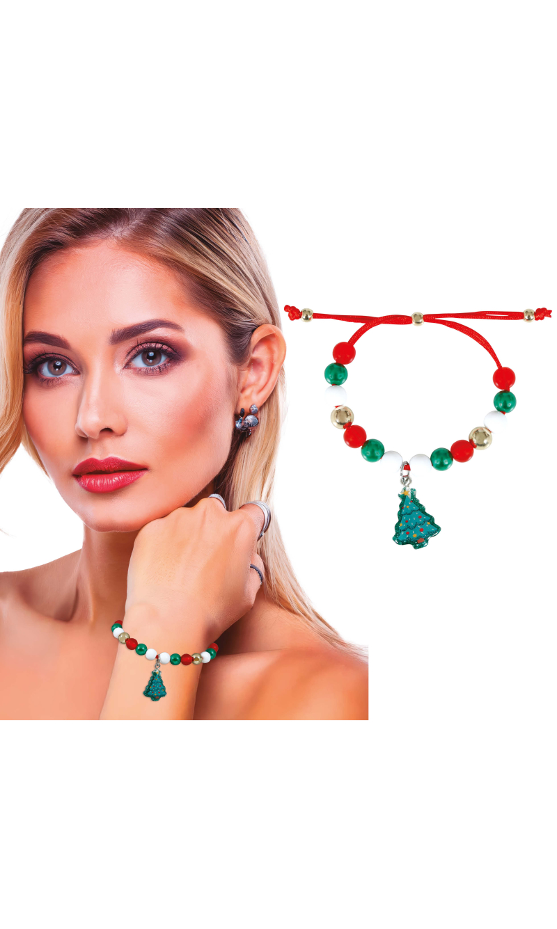 Christmas Bracelet With Little Tree