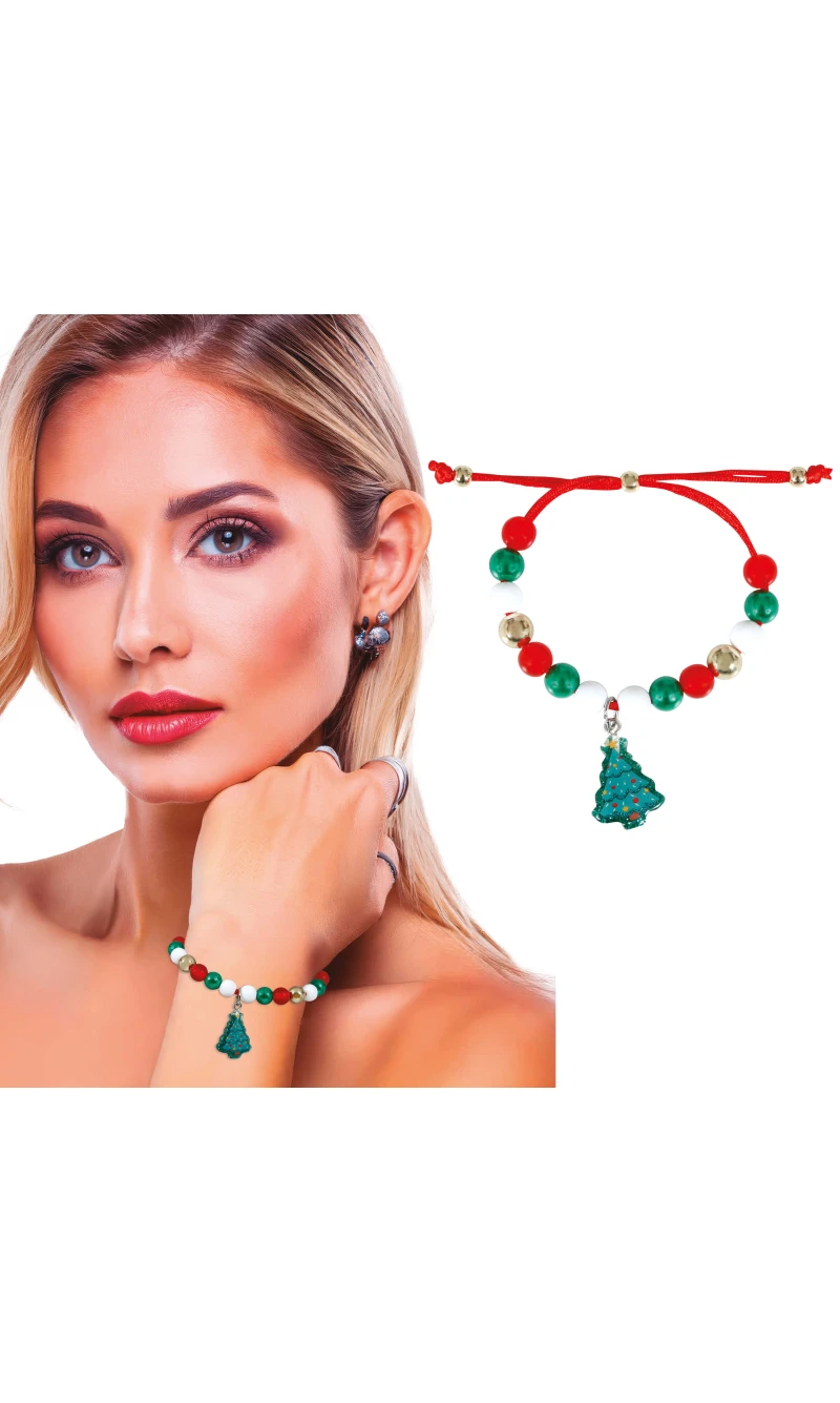 Christmas Bracelet With Little Tree
