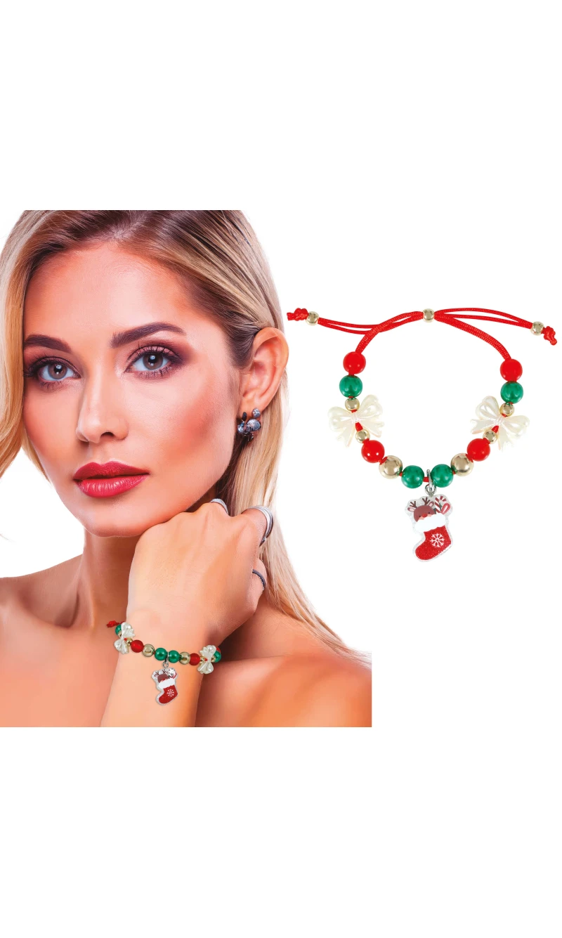 Christmas Bracelet With Sock